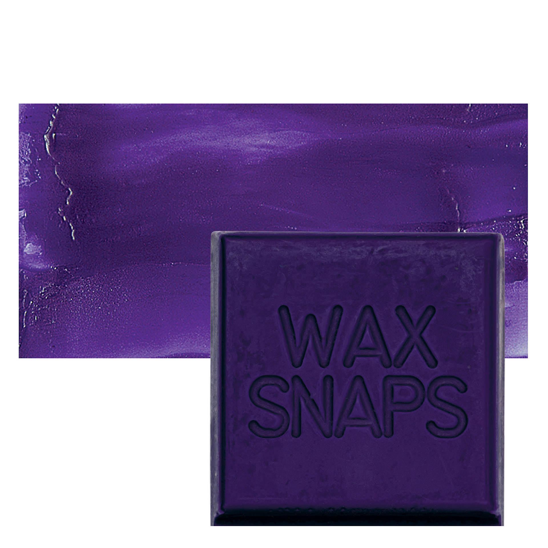 Enkaustikos Wax Snaps Encaustic Paint - Cobalt Violet, 40 ml snaps and swatch