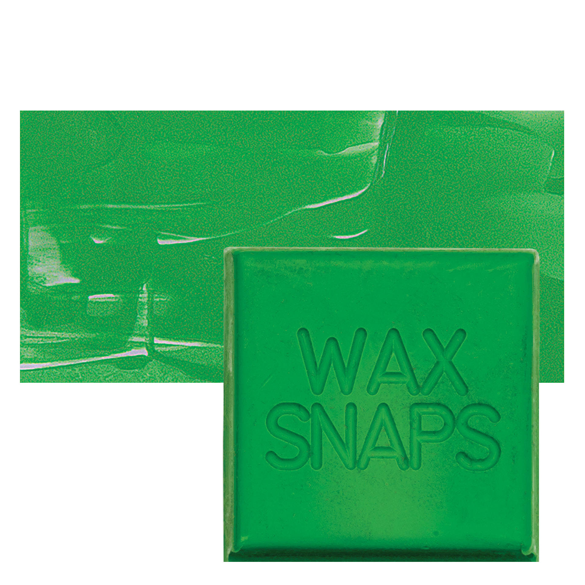 Enkaustikos Wax Snaps Encaustic Paint - Cobalt Green Light, 40 ml snaps and swatch