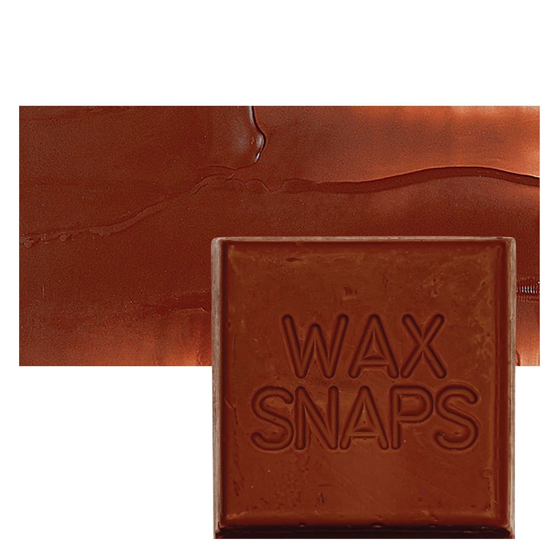 Enkaustikos Wax Snaps Encaustic Paint - Burnt Sienna, 40 ml snaps and swatch