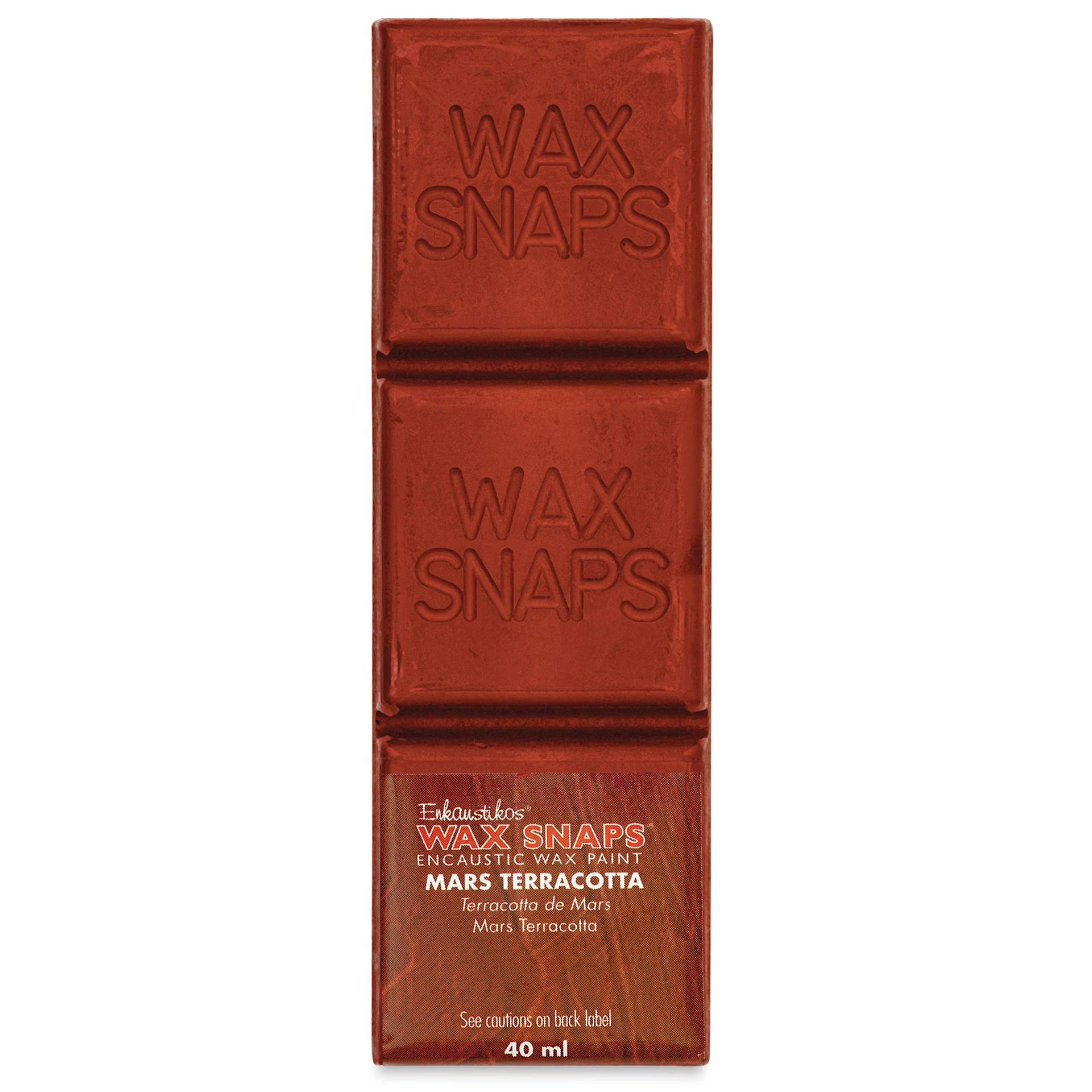 Enkaustikos Wax Snaps Encaustic Paints - Mars Terracotta, 40 ml cake front of package