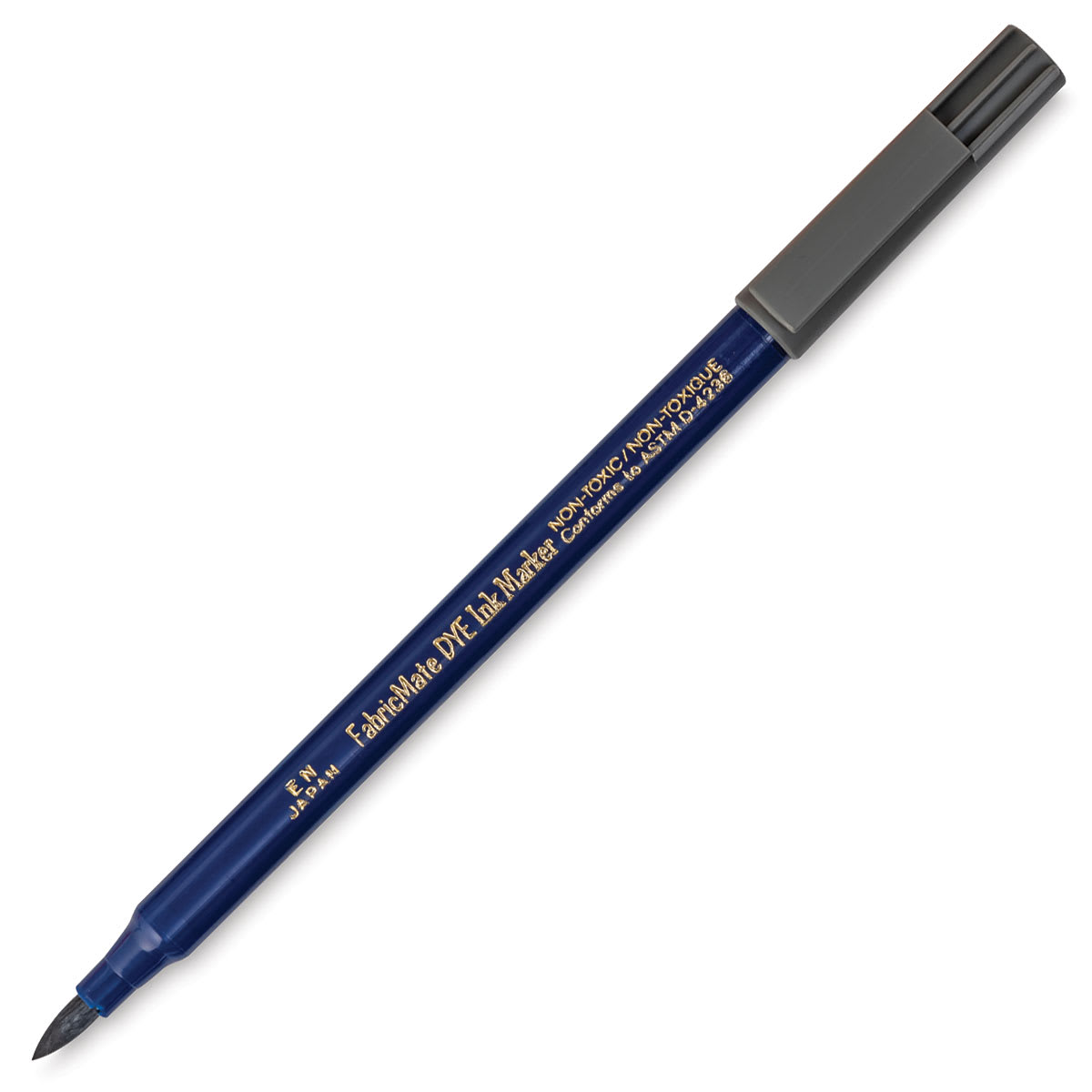 Yasutomo FabricMate Dye Ink Marker - Gray with cap off