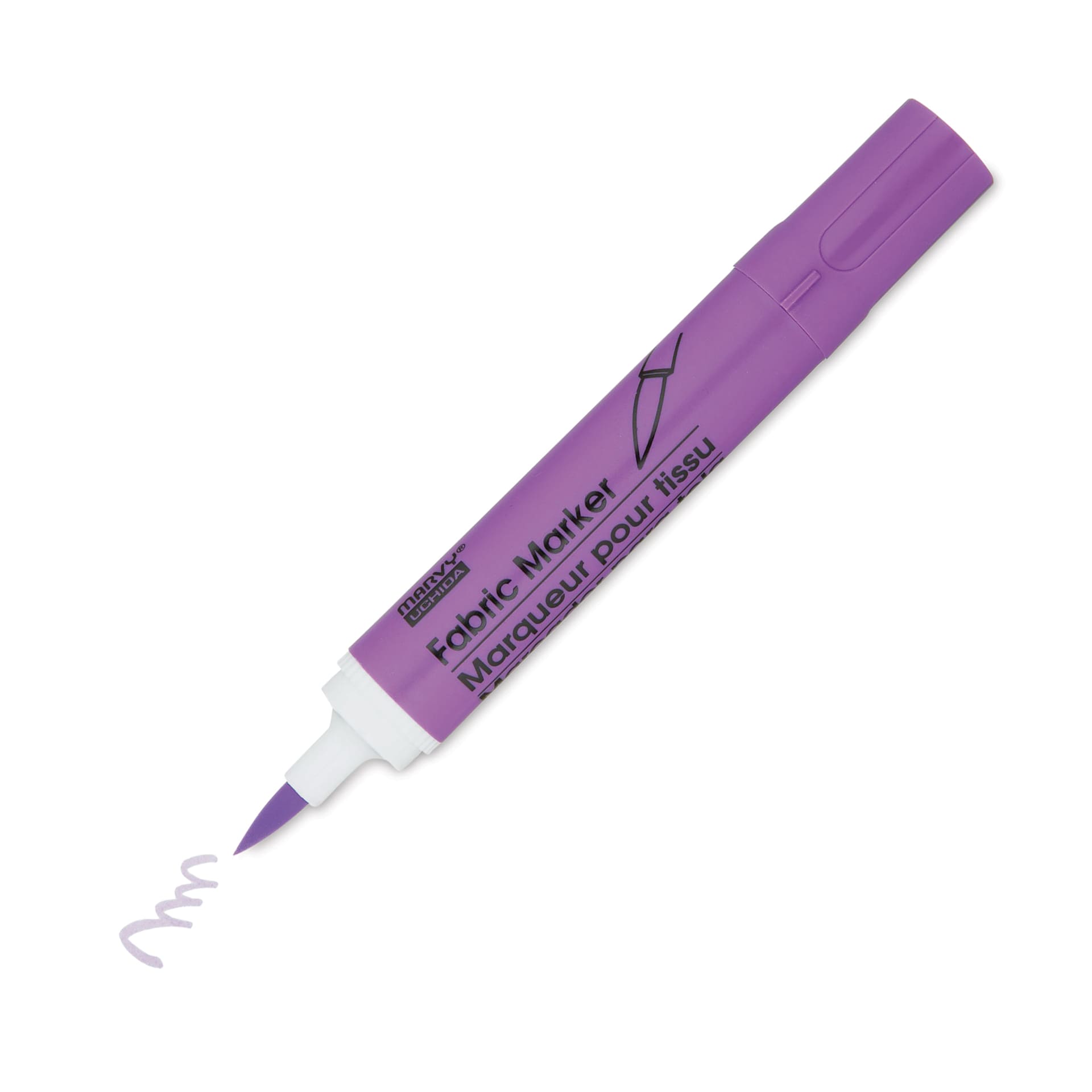 Marvy Fabric Brush Marker - Violet, single marker