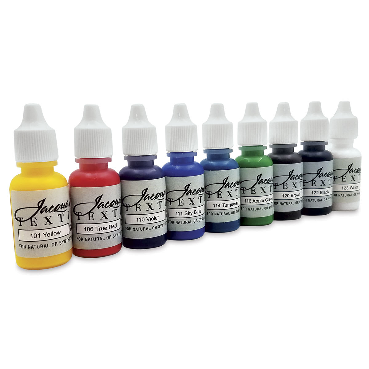 Jacquard Textile Color Exciter Pack -  Nine 1/2 oz Bottles
