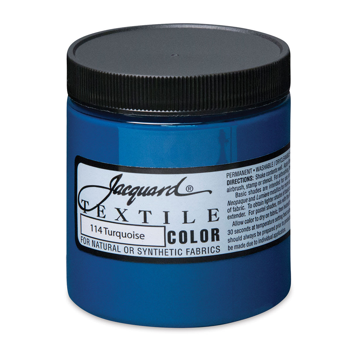 Jacquard Textile Color - Turquoise, 8 oz jar