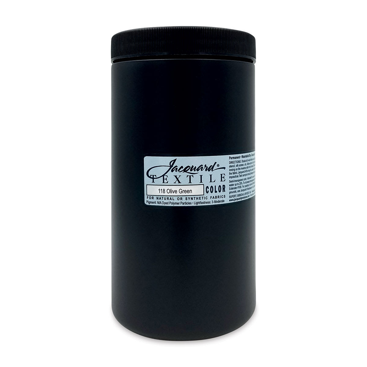 Jacquard Textile Color - Olive Green, 32 oz jar