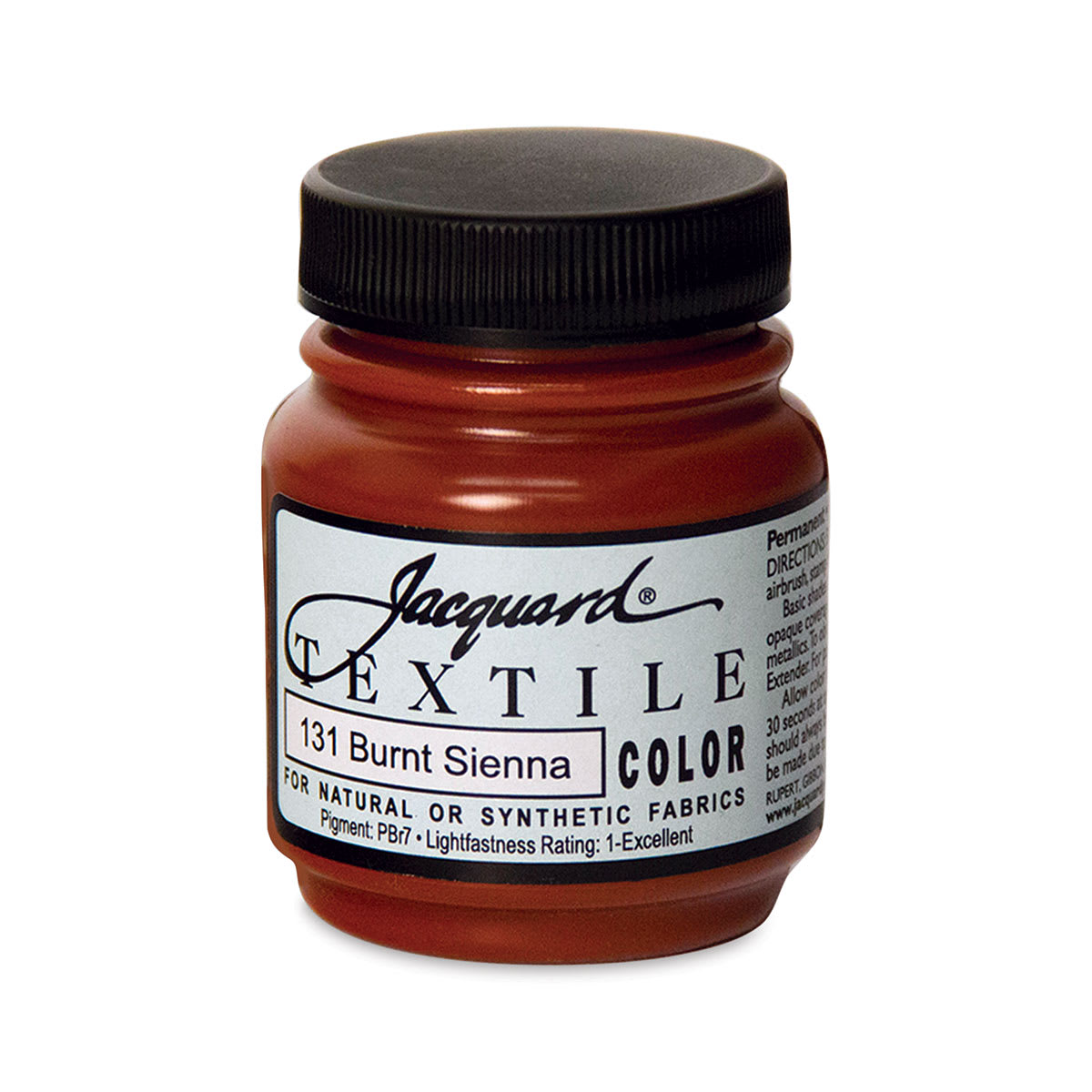 Jacquard Textile Color - Burnt Sienna, 2.25 oz jar
