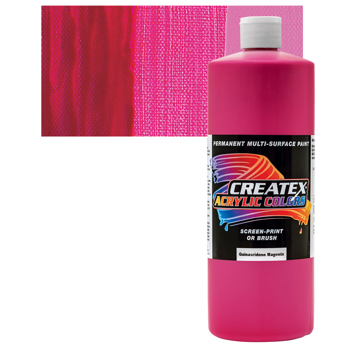 Createx Acrylic - Quinacridone Magenta, Quart and swatch