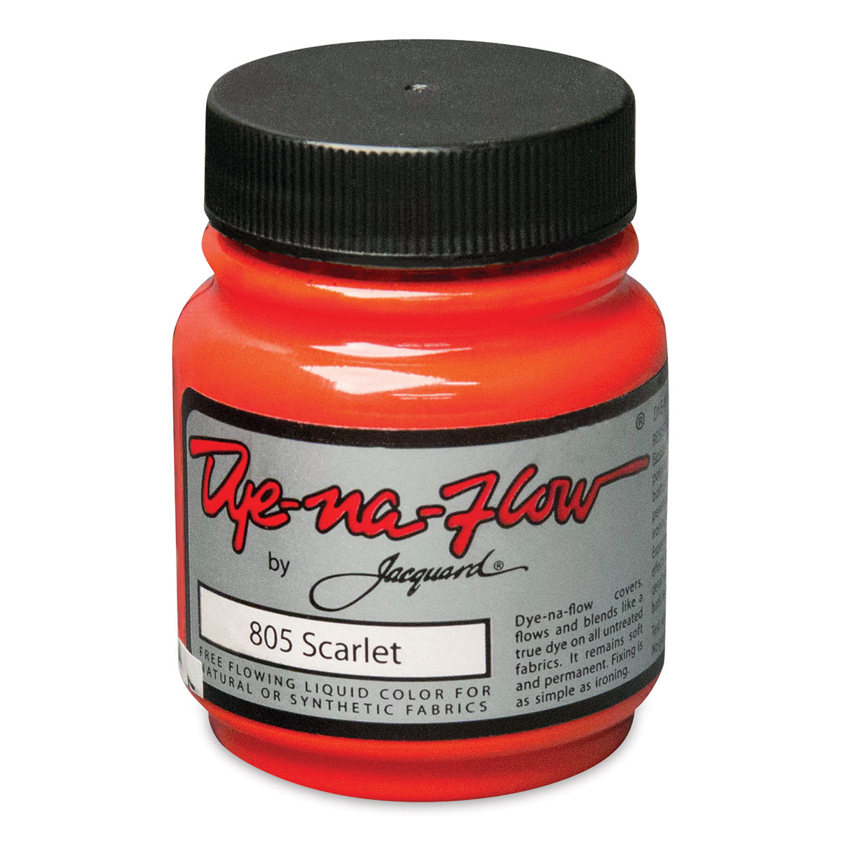 Jacquard Dye-Na-Flow Fabric Color - Scarlet, 2.25 oz jar