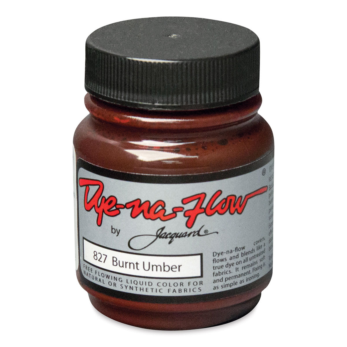 Jacquard Dye-Na-Flow Fabric Color - Burnt Umber, 2.25 oz jar