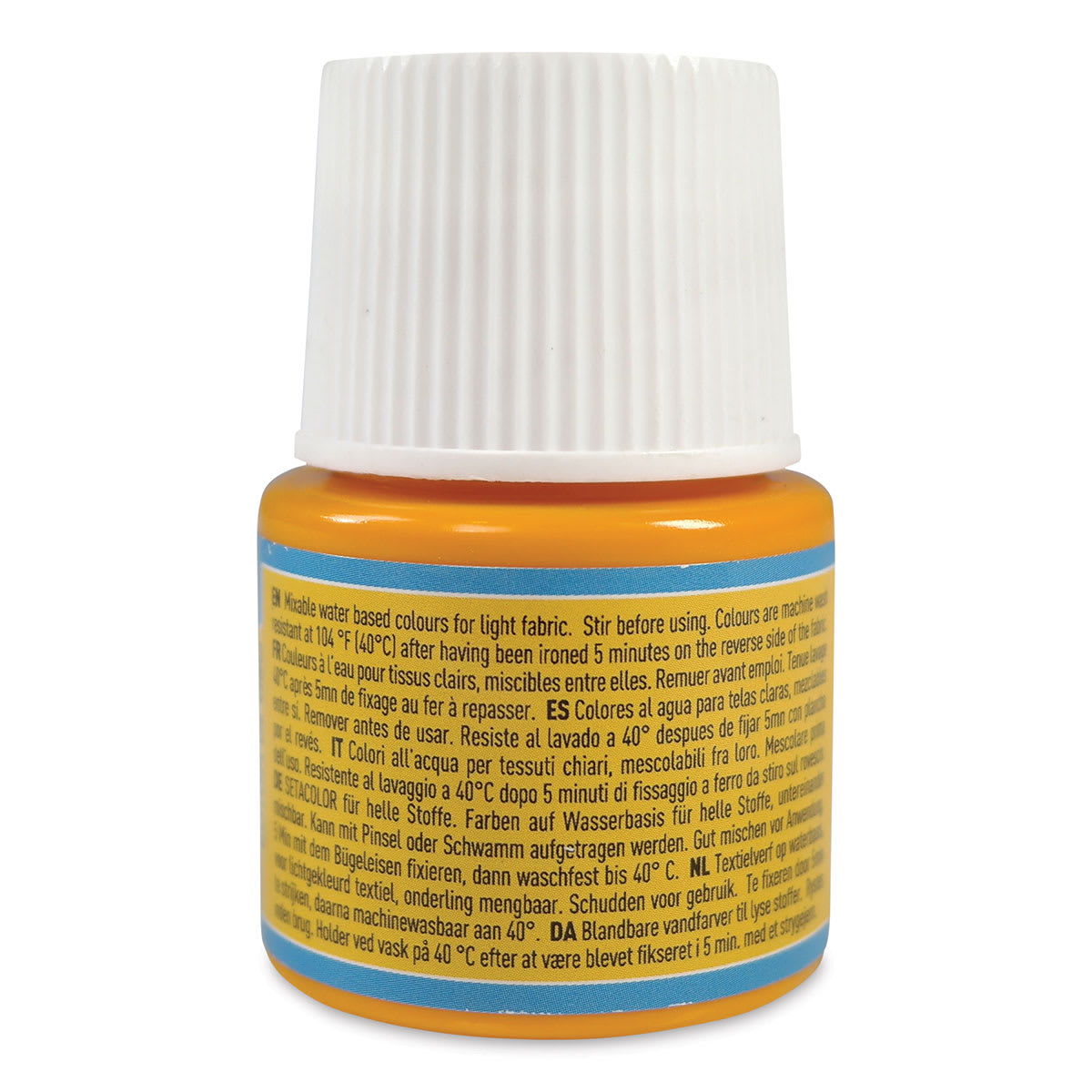 Pebeo Setacolor Fabric Paint - Buttercup, Light Fabrics, 45 ml bottle back
