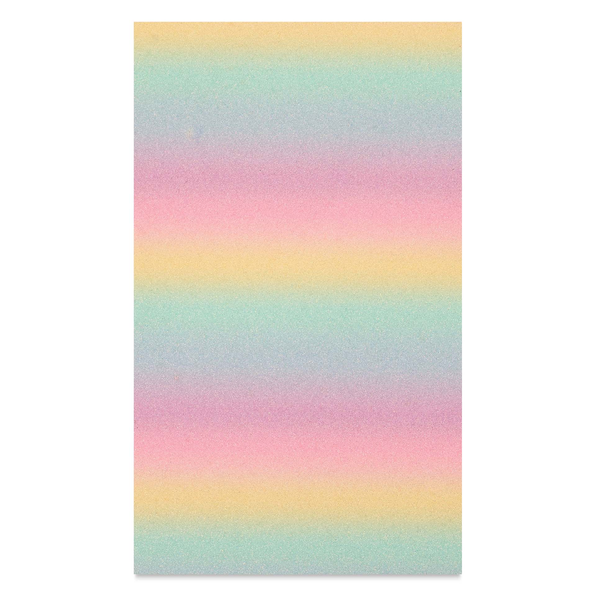 Crafty Chic Iron-On Glitter Sheet - Rainbow, 5.5" x 9.25"