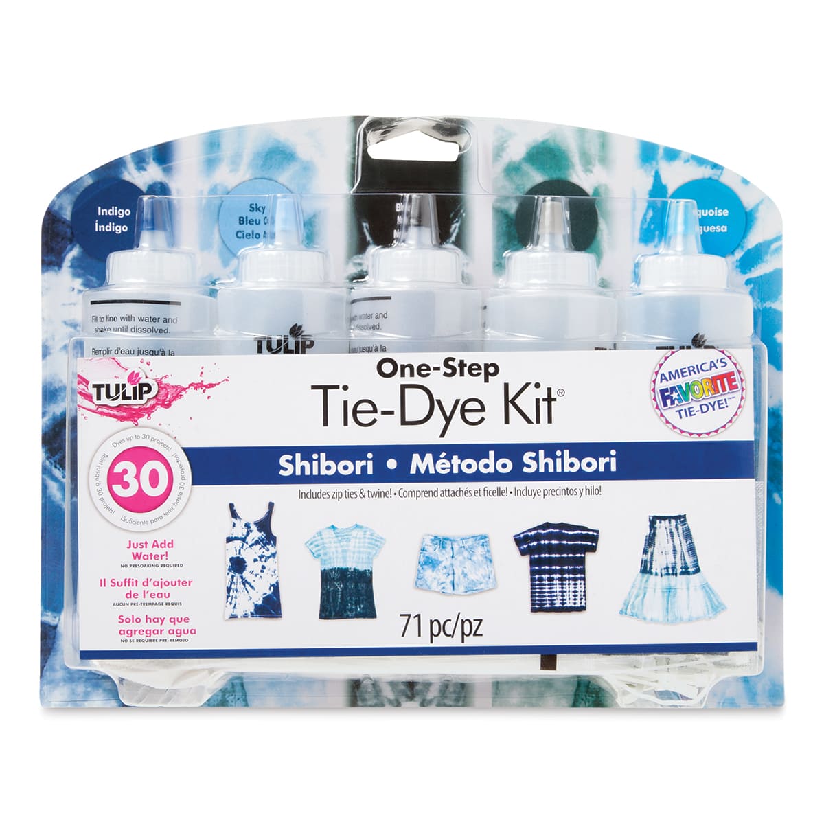 Tulip One-Step Tie-Dye Kit - Shibori, Kit of 5 Colors (In packaging)