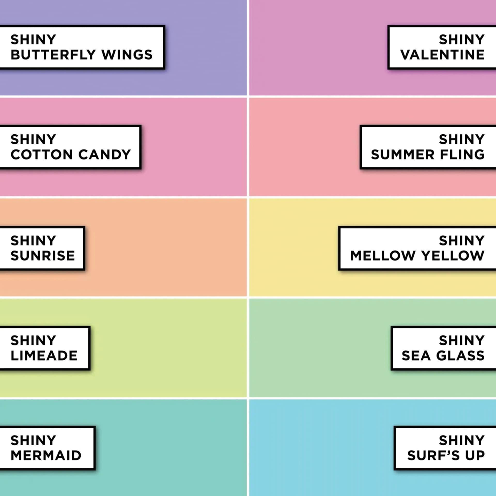 Tulip Dimensional Fabric Paint Set - Puff Pastel, Set of 10 (color chart)