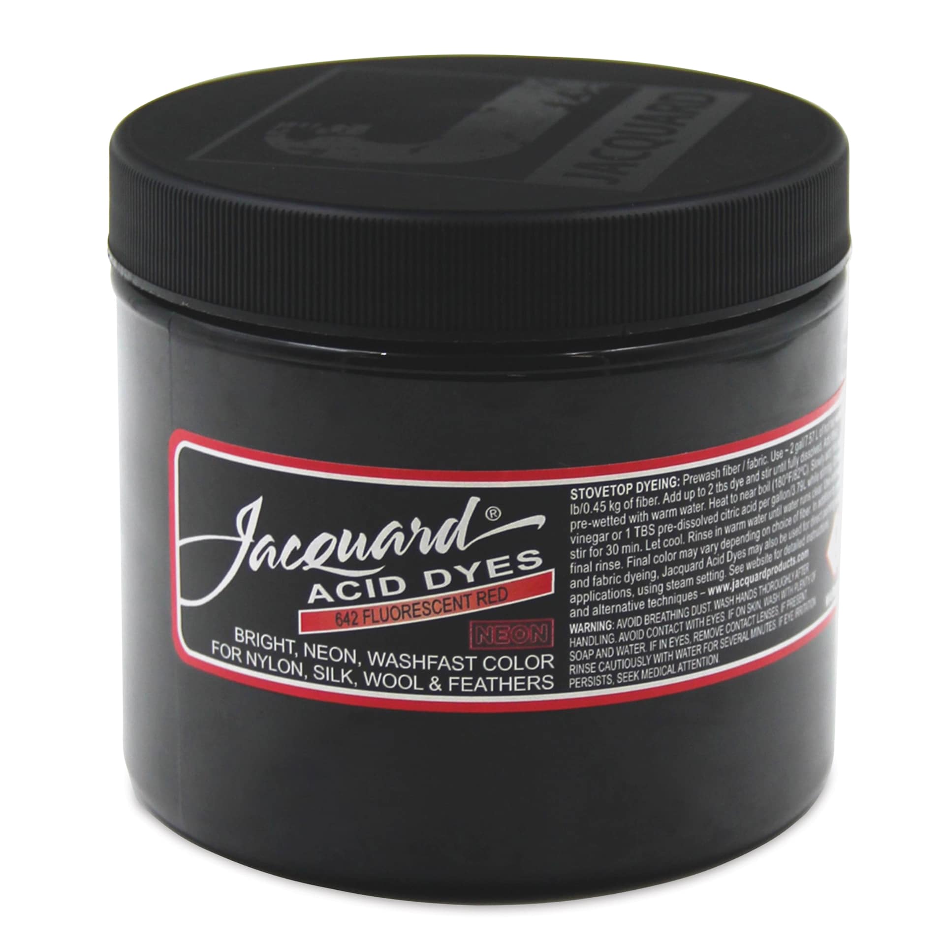 Jacquard Acid Dye - Fluorescent Red, 8 oz
