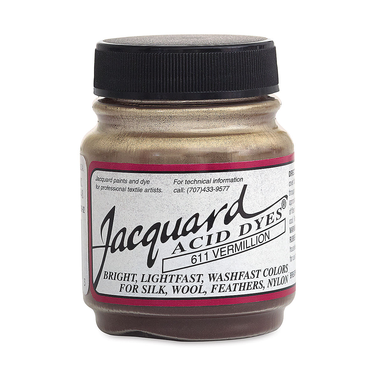 Jacquard Acid Dye - Vermilion, 0.5 oz