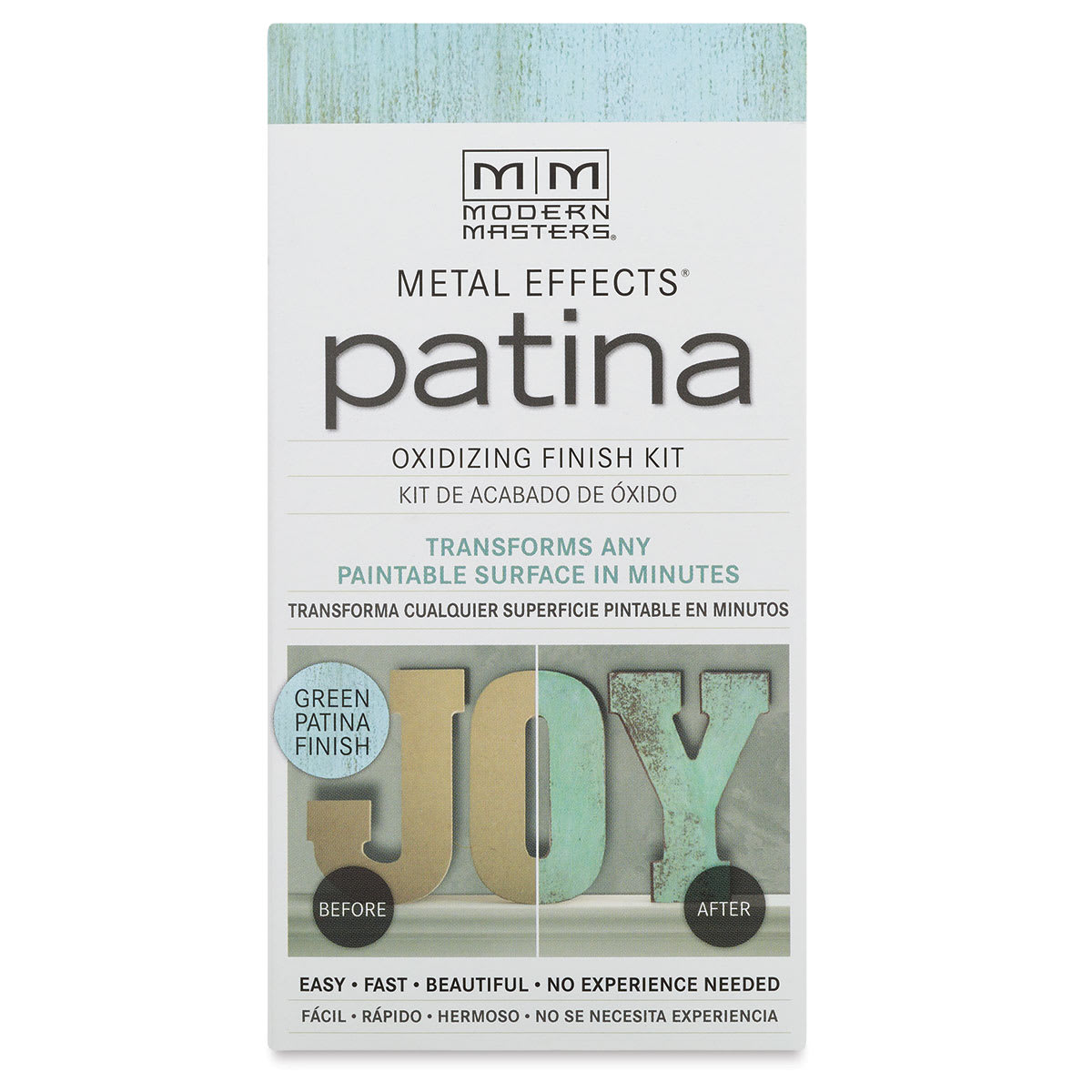 Metal Effects Patina Oxidizing Finish Kit, Green Patina front of package
