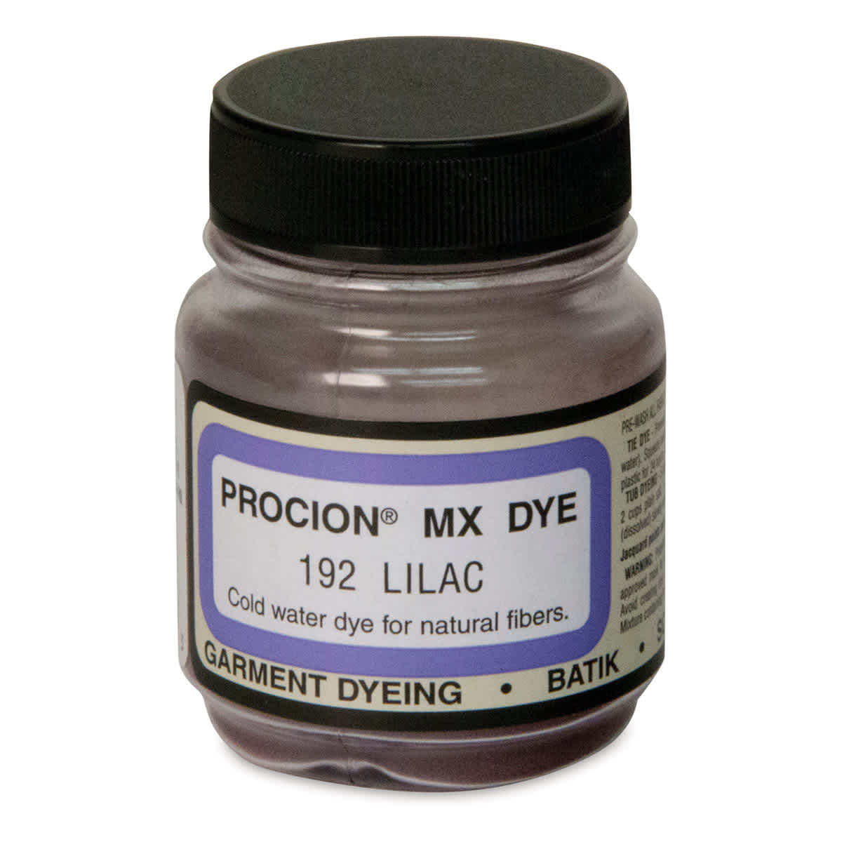 Jacquard Procion MX Fiber Reactive Cold Water Dye - Lilac, 2/3 oz jar