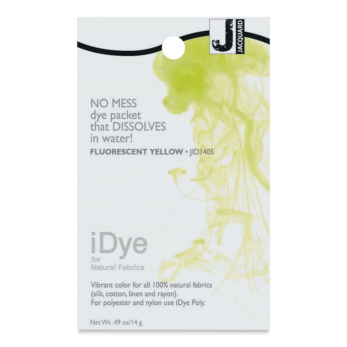 Jacquard iDye - Fluorescent Yellow, Natural Fabrics, 14 g packet