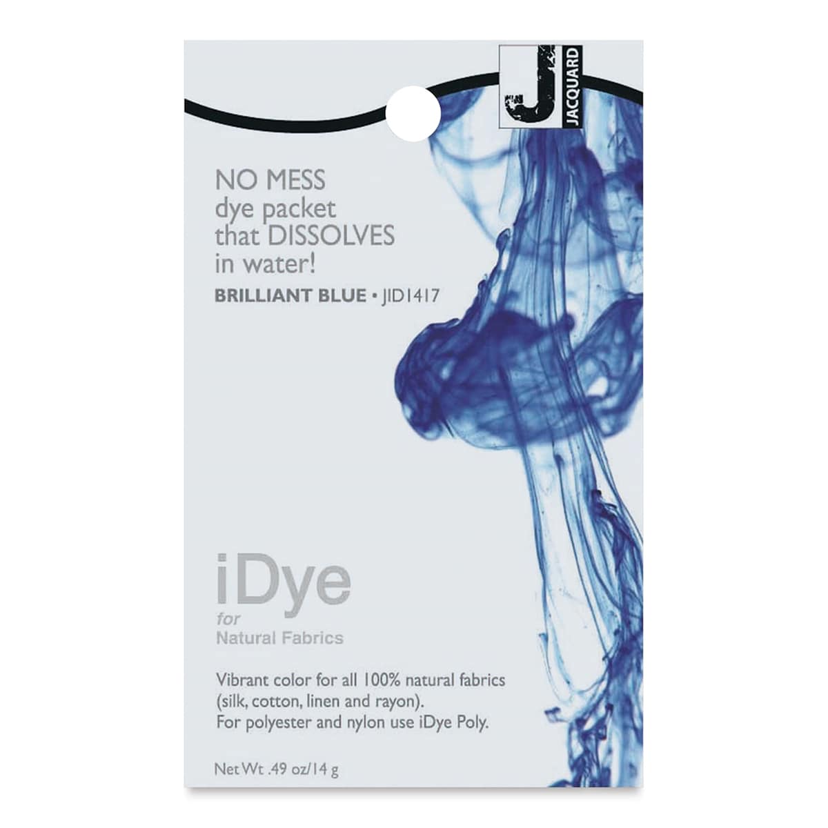Jacquard iDye - Brilliant Blue, Natural Fabrics, 14 g packet