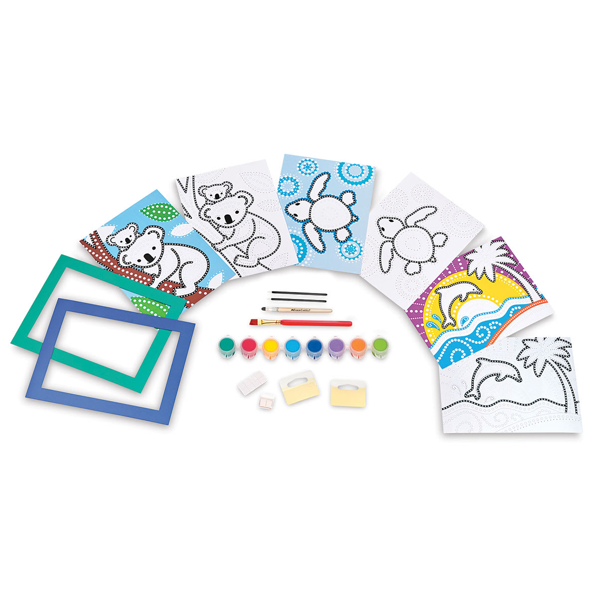 Faber-Castell Dot a Design - Components of Kit shown
