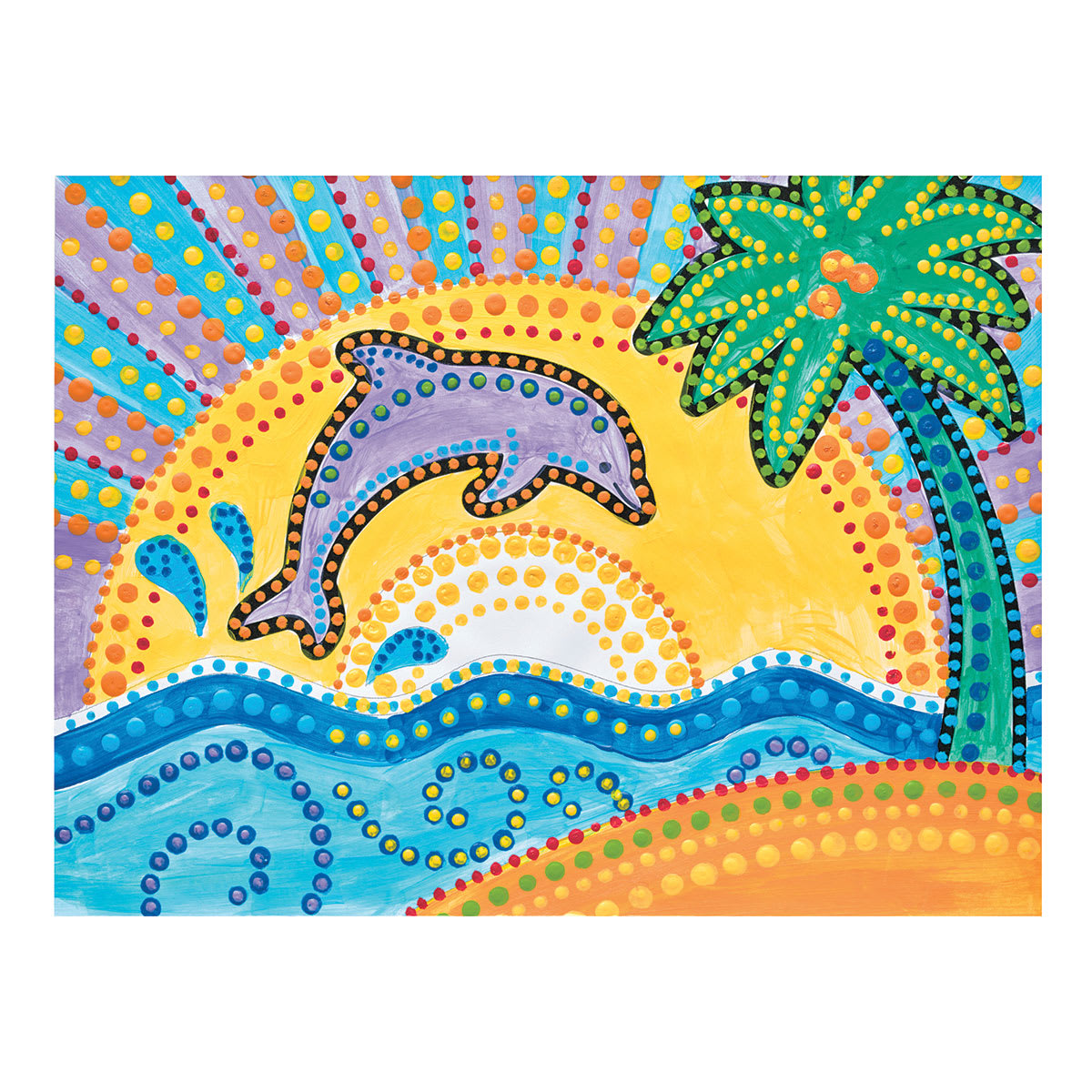 Faber-Castell Dot a Design - Finished Dolphin picture
