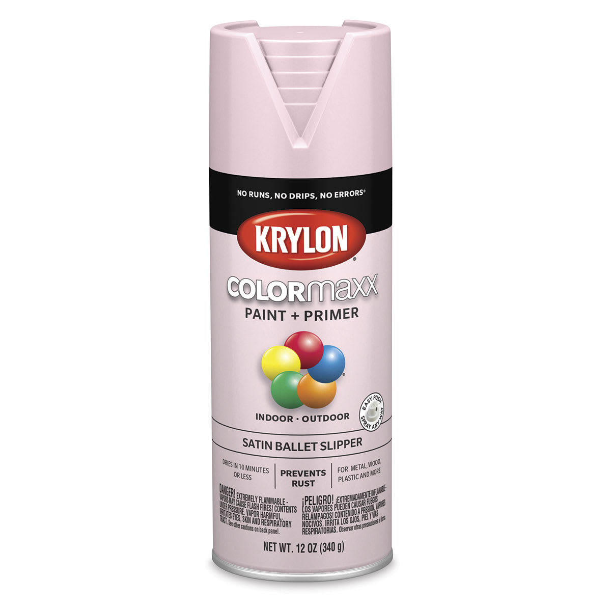 Krylon Colormaxx Spray Paint - Ballet Slipper, Satin, 12 oz