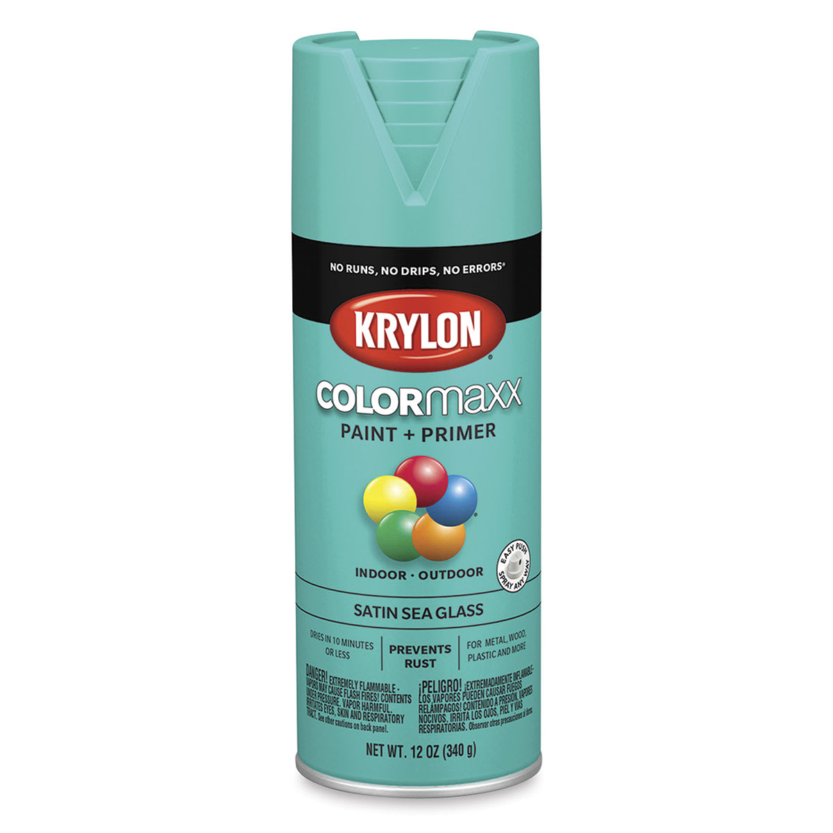 Krylon Colormaxx Spray Paint - Sea Glass, Satin, 12 oz