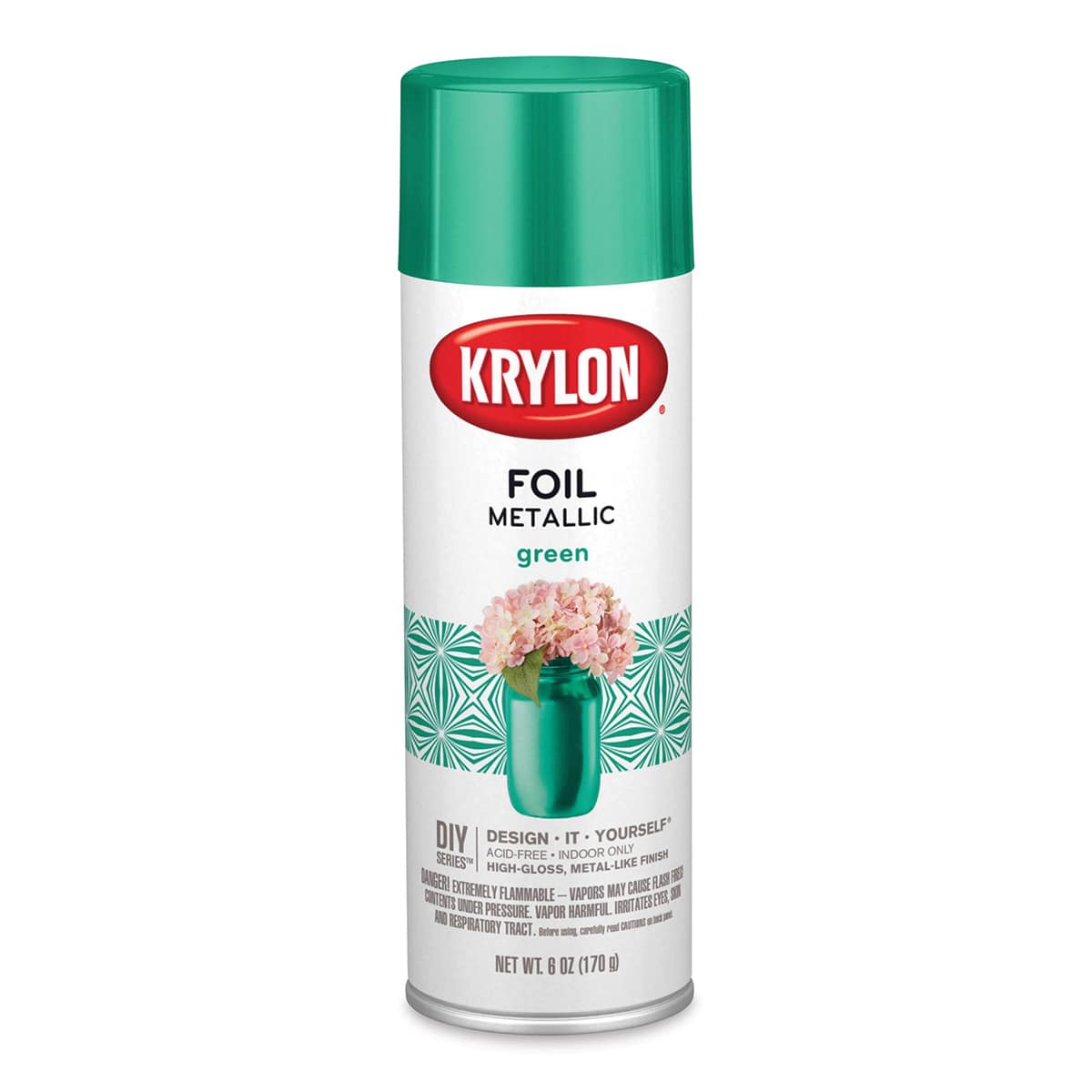 Krylon Foil Metallic Spray Paint - Green, 6 oz