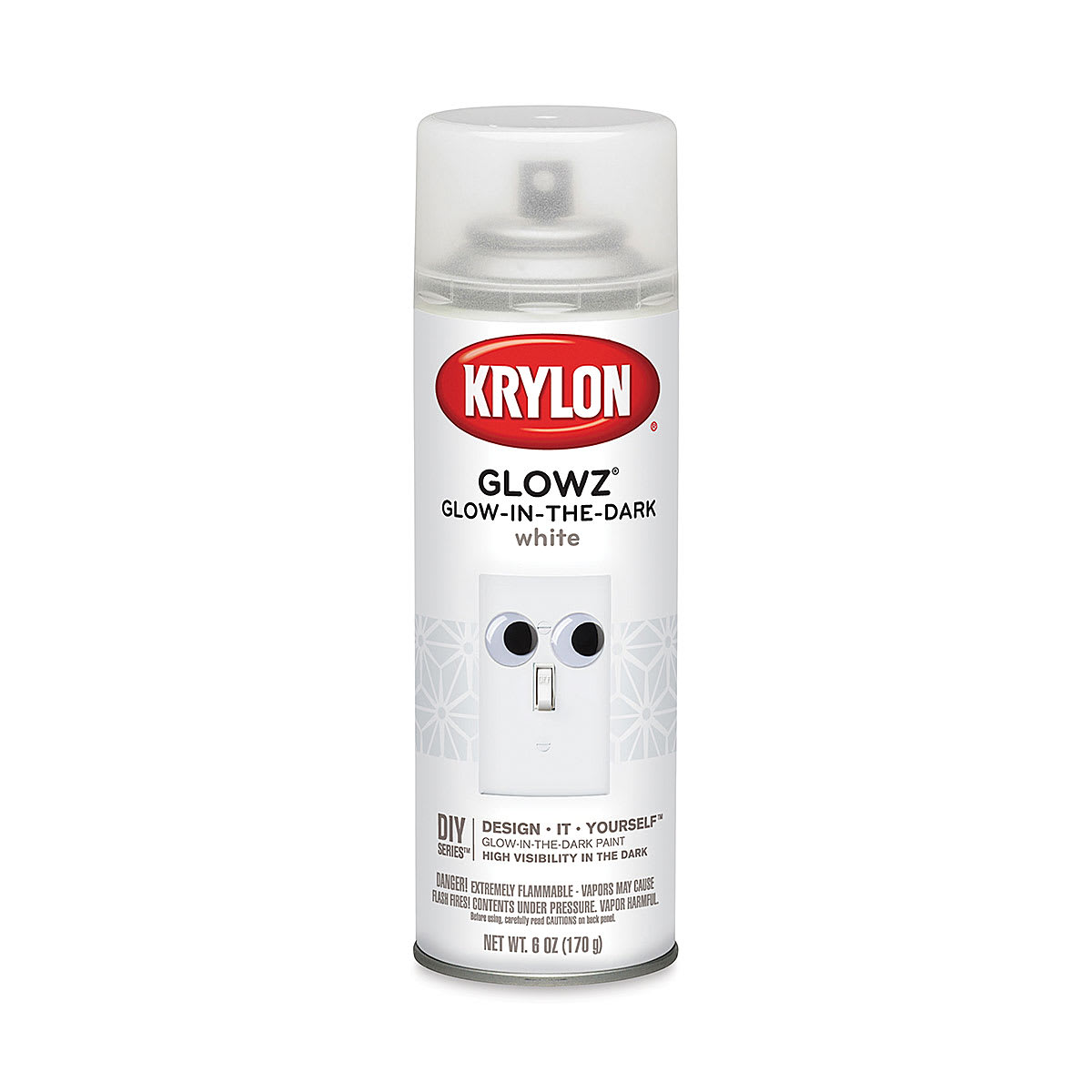 Krylon Glowz Glow-in-the-Dark Spray Paint - White, 6 oz