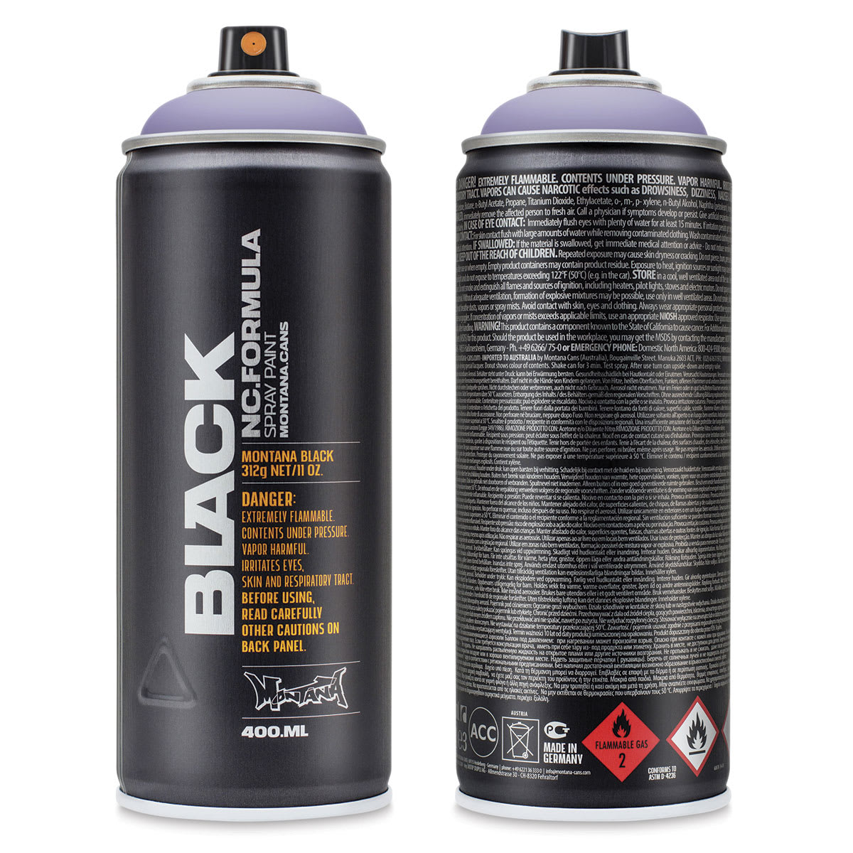 Montana Black Spray Paint - Blue Velvet, 400 ml can