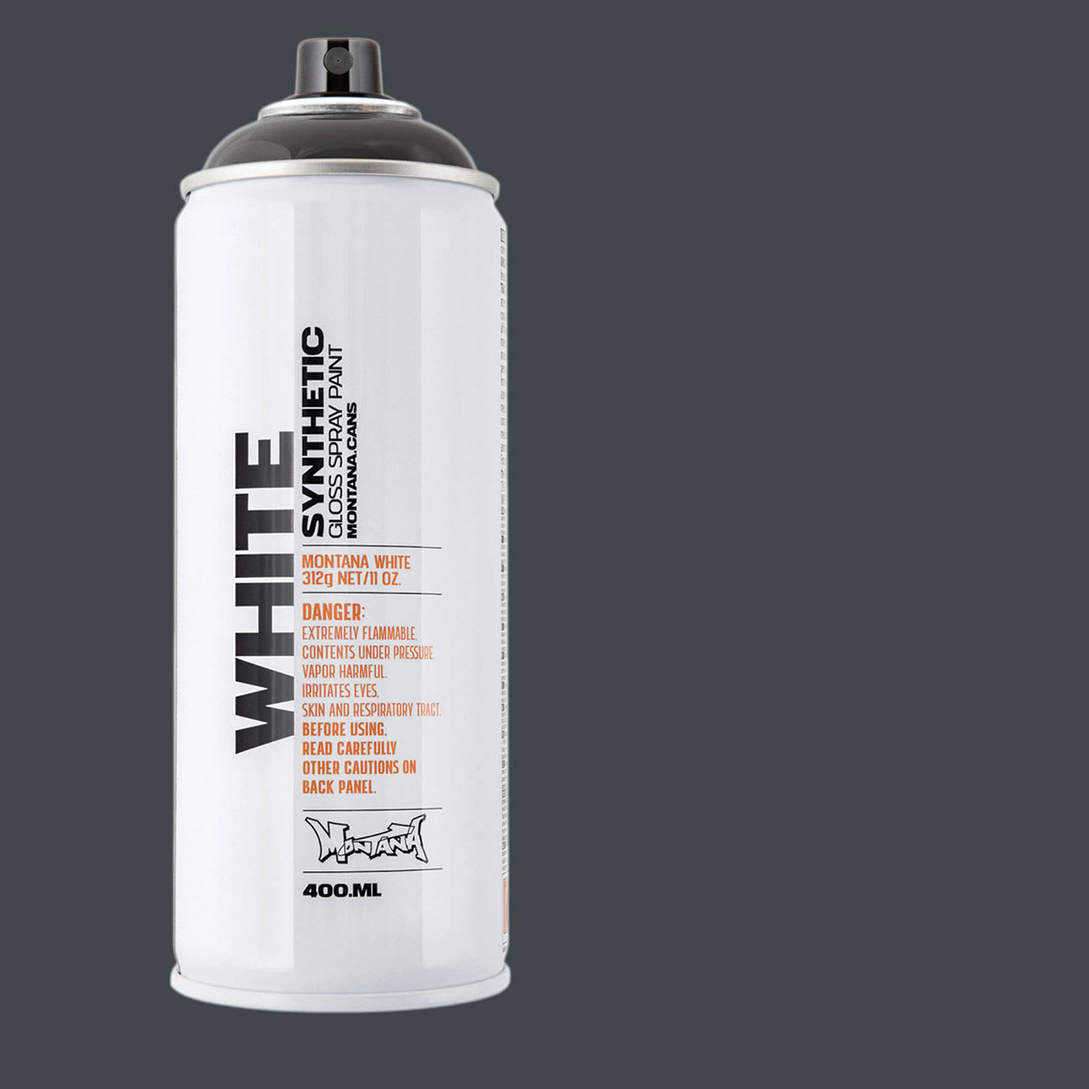 Montana White Spray Paint - B-52, 400 ml, Spray Can with Swatch