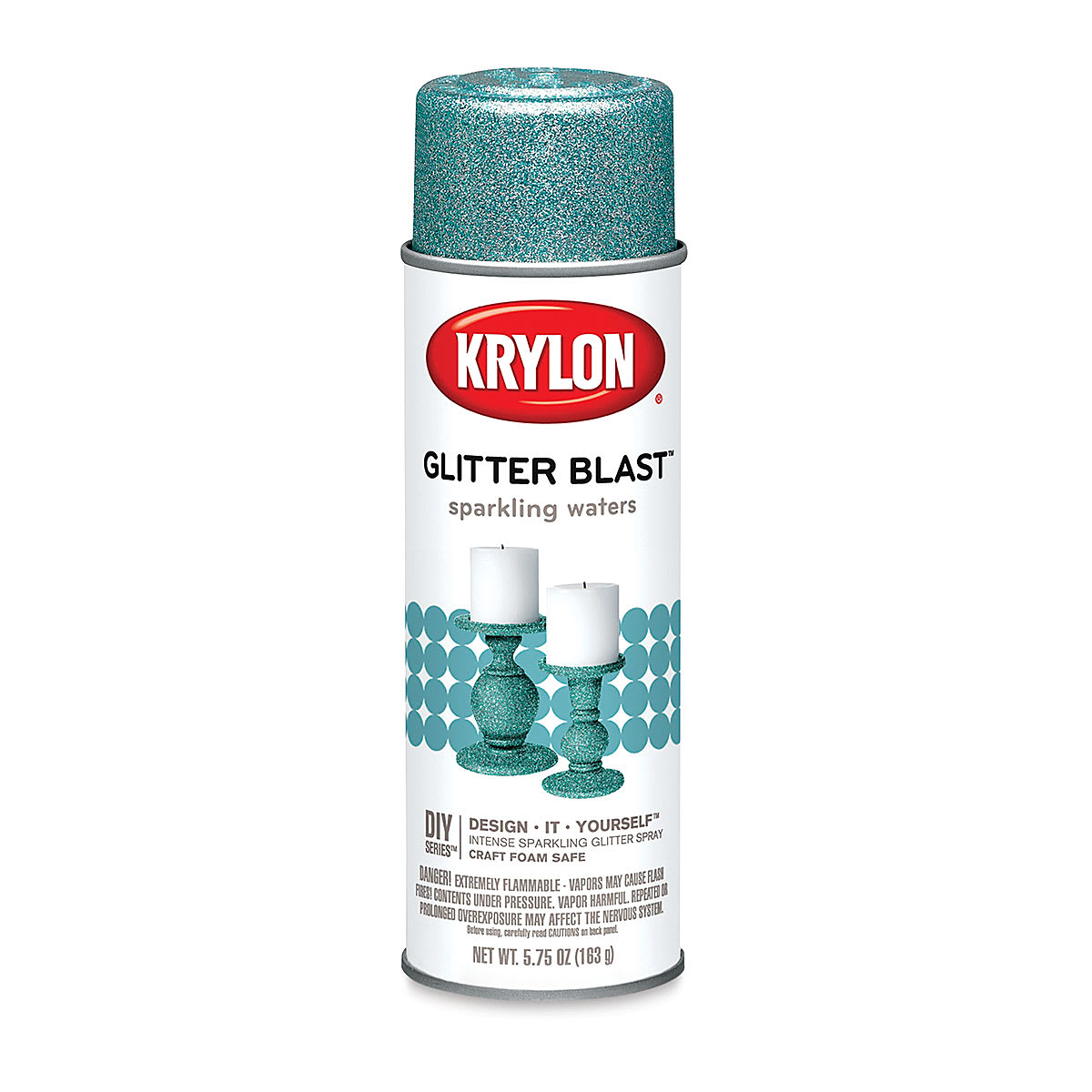 Krylon Glitter Blast Spray Paint - Sparkling Waters, 5.75 oz can