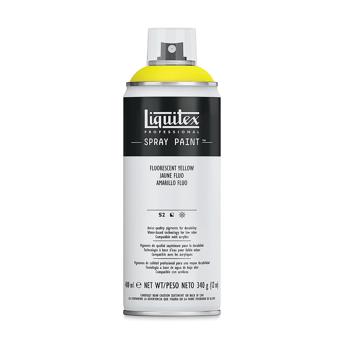 Liquitex Professional Spray Paint - Fluorescent Yellow, 400 ml can