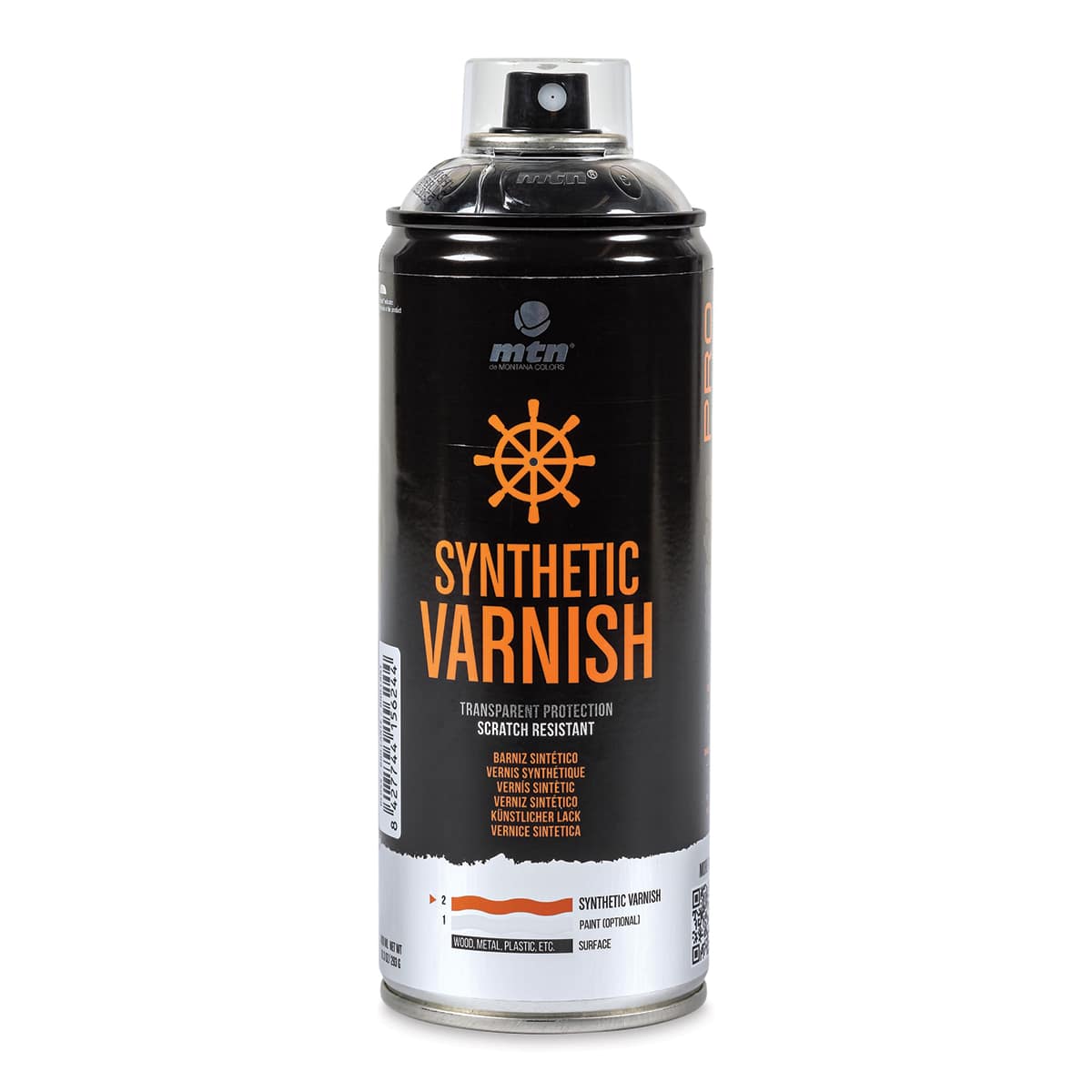 MTN Pro Synthetic Varnish - Gloss, 400 ml can (Front) MTN Pro Synthetic Varnish - Gloss, 400 ml can (Front)