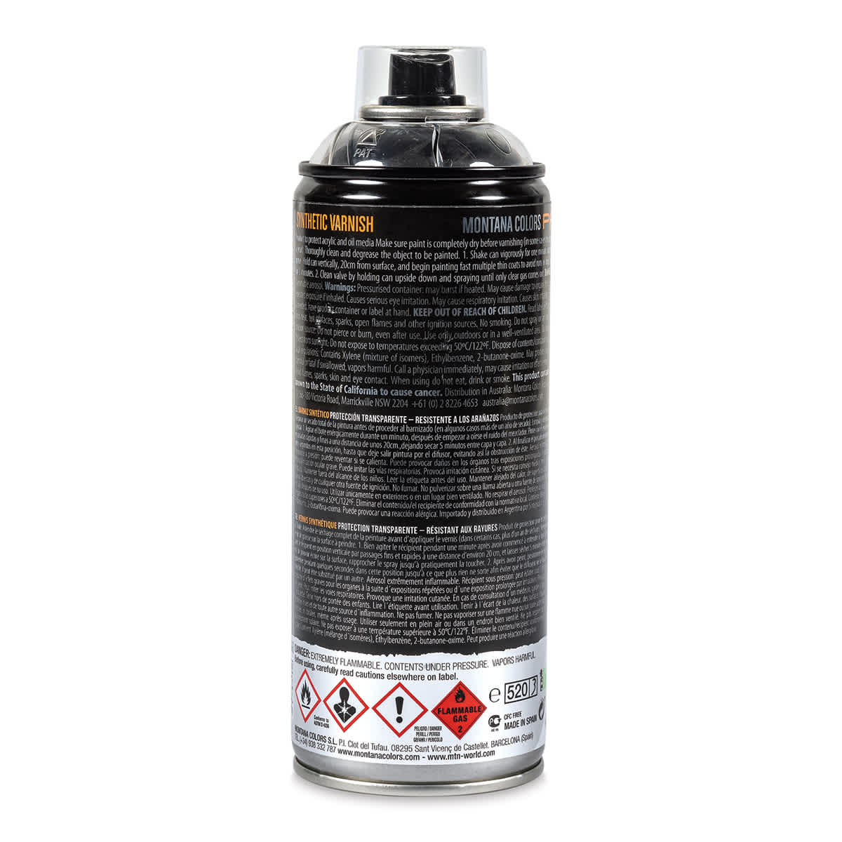 MTN Pro Synthetic Varnish - Satin, 400 ml can (Back) MTN Pro Synthetic Varnish - Satin, 400 ml can (Back)
