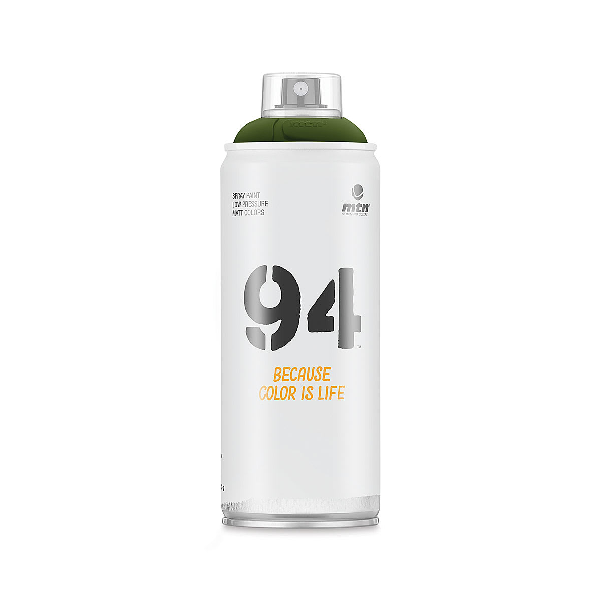 MTN 94 Spray Paint - Borneo Green, 400 ml (front of can) MTN 94 Spray Paint - Borneo Green, 400 ml (front of can)
