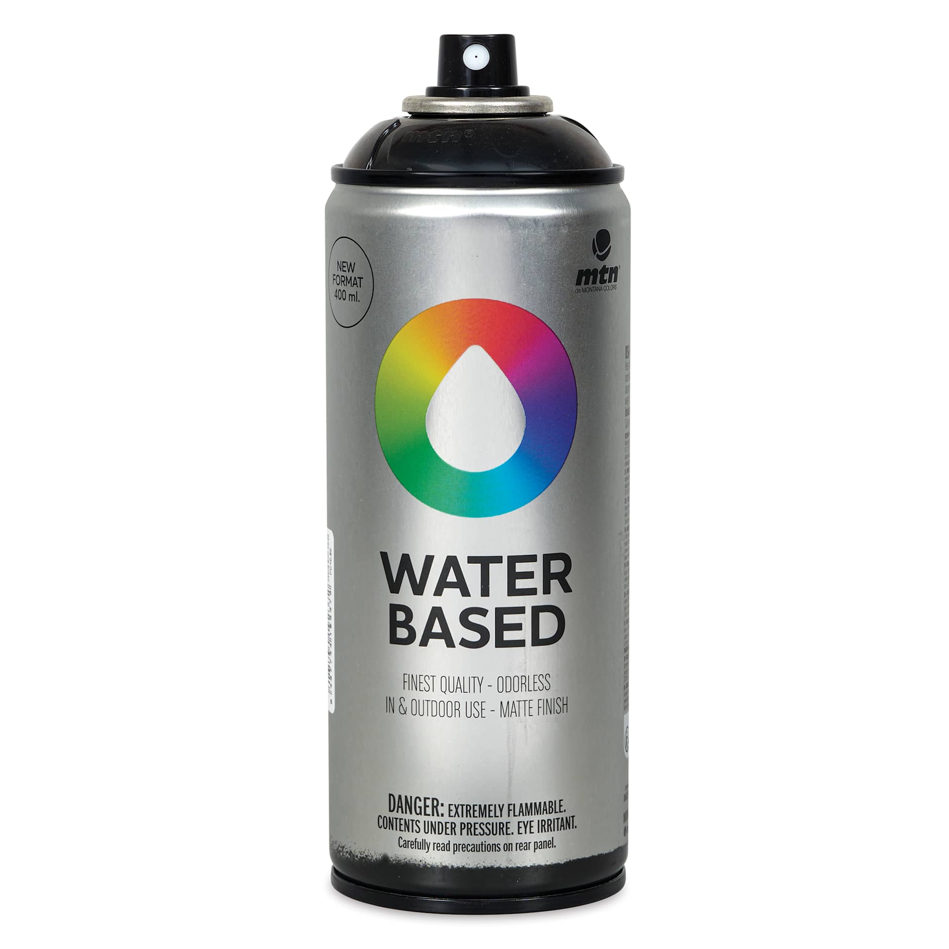 MTN Water Based Spray Paint - Transparent Black, 400 ml Can