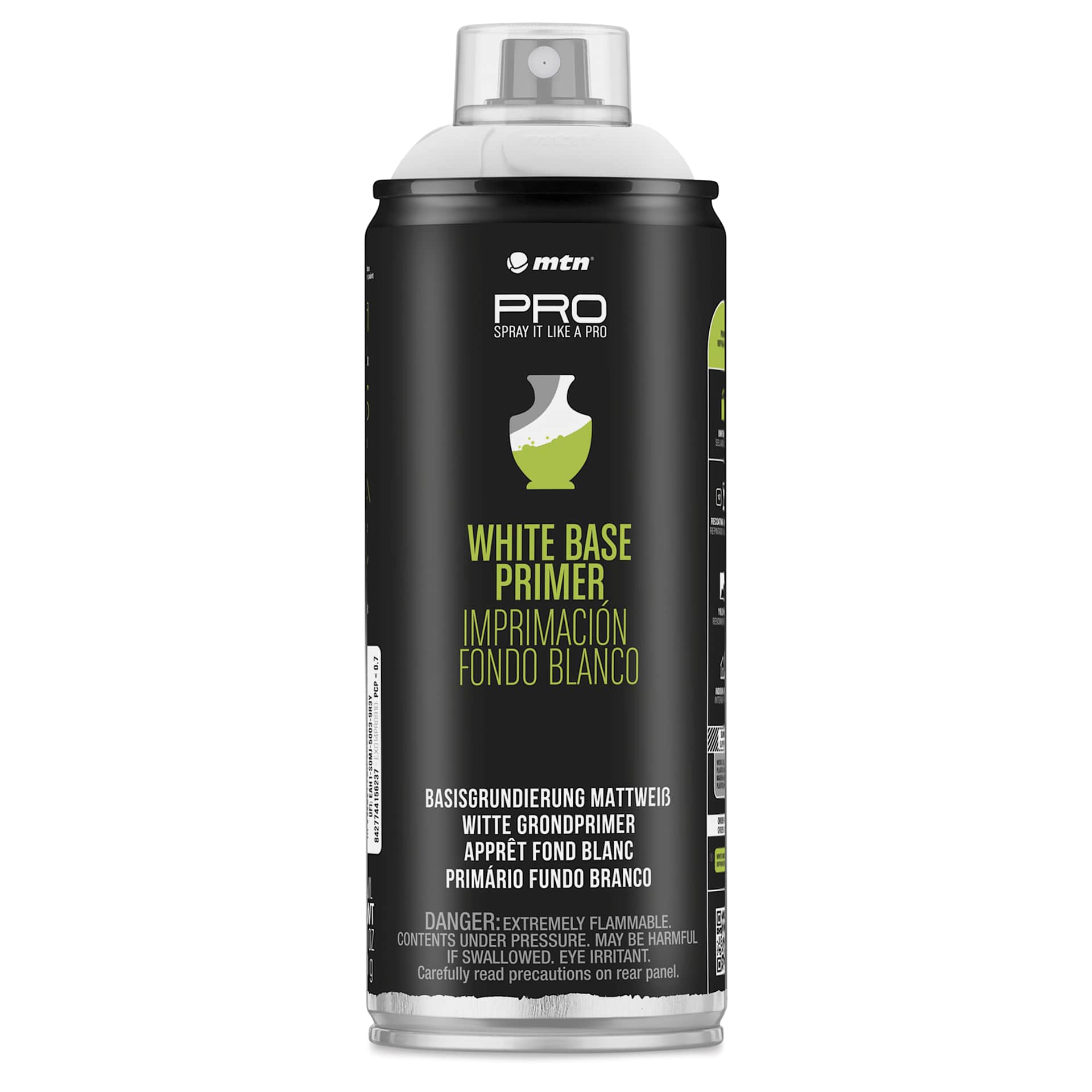 MTN Pro Matt White Base Spray Primer - 400 ml, Can MTN Pro Matt White Base Spray Primer - 400 ml, Can