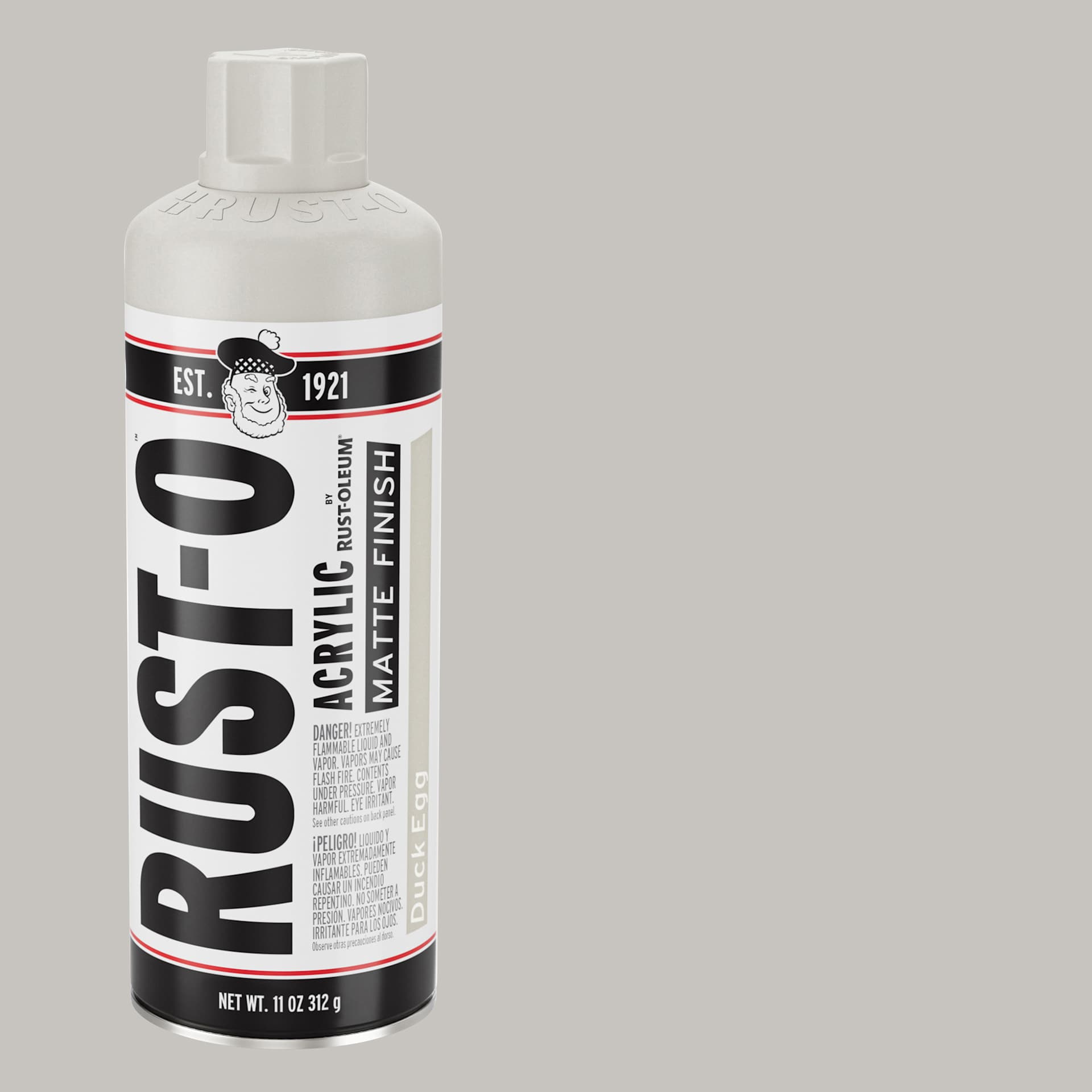 Rust-Oleum Rust-O Artist Acrylic Spray Paint - Duck Egg, Can and Swatch