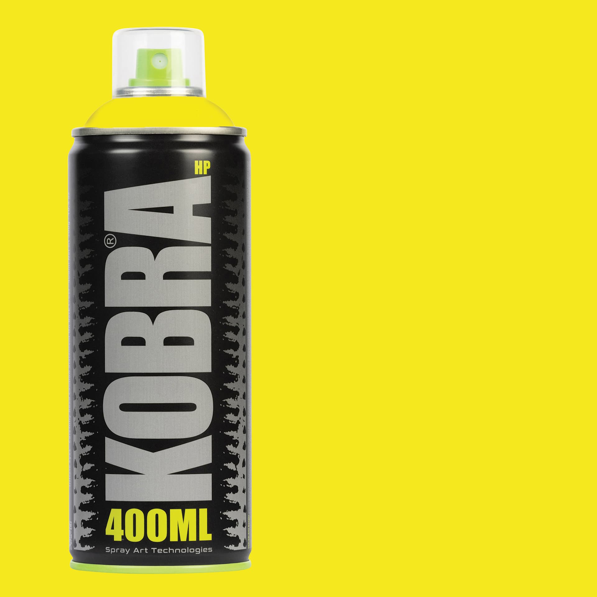 Kobra High Pressure Spray Paint - Luce, 400 ml, Can with swatch