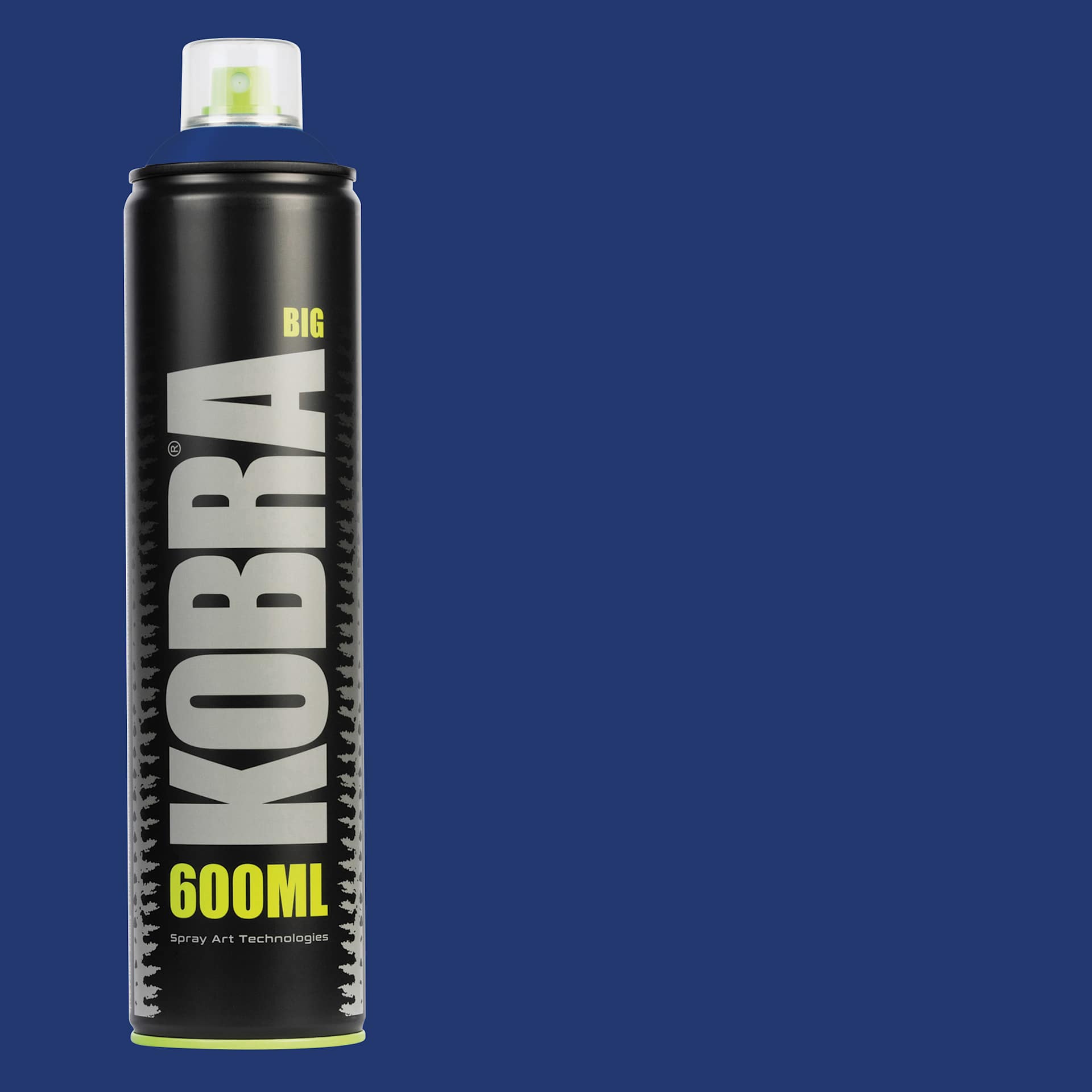 Kobra High Pressure Spray Paint - Zaffiro, 600 ml, Can with swatch