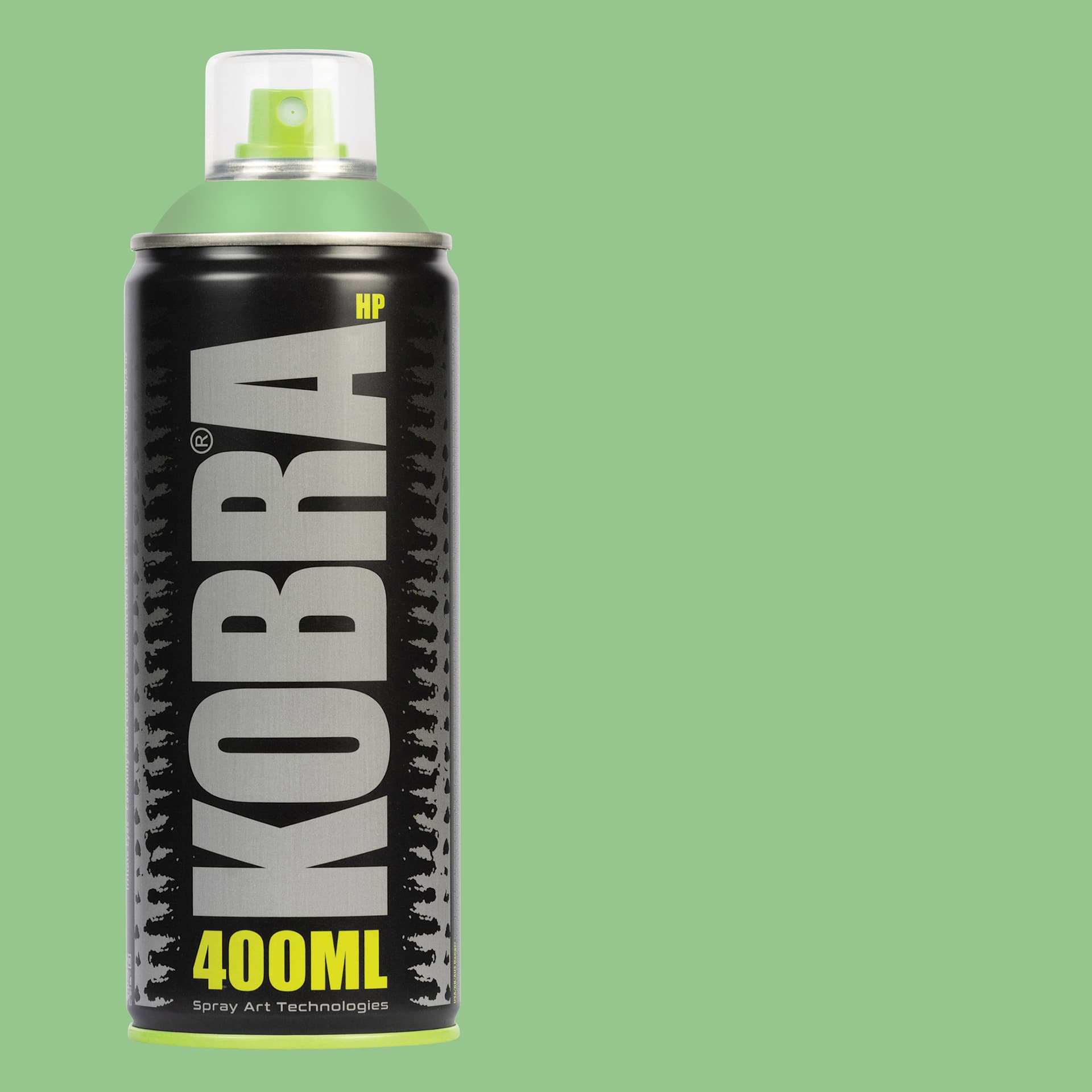 Kobra High Pressure Spray Paint - Mojito, 400 ml, Can with swatch