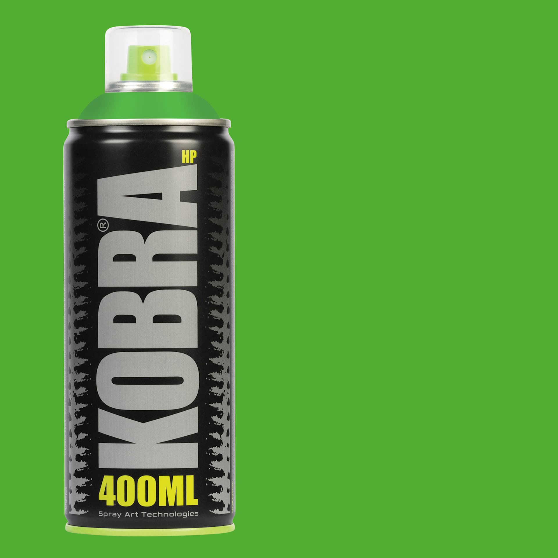 Kobra High Pressure Spray Paint - Clover, 400 ml, Can with swatch