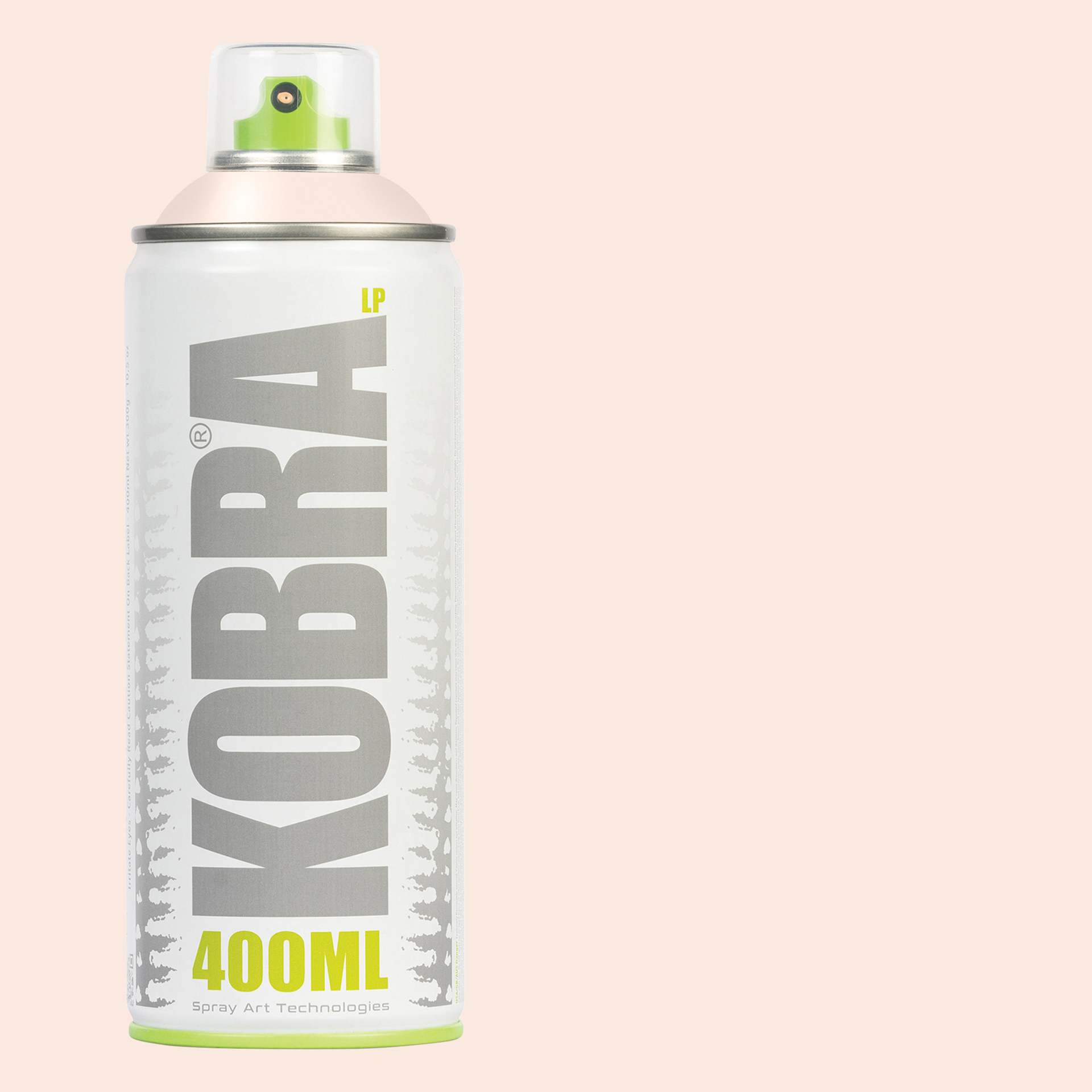 Kobra Low Pressure Spray Paint - Light Skin, 400 ml, Can with swatch