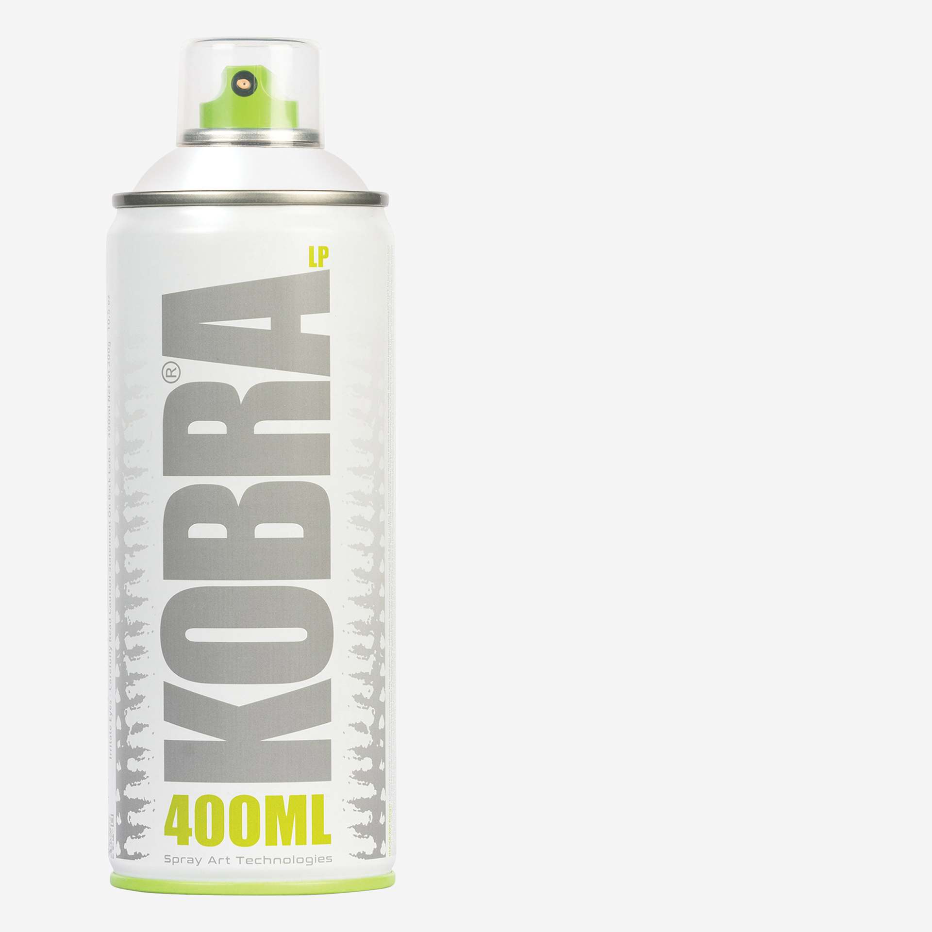 Kobra Low Pressure Spray Paint - Fog, 400 ml, Can with swatch