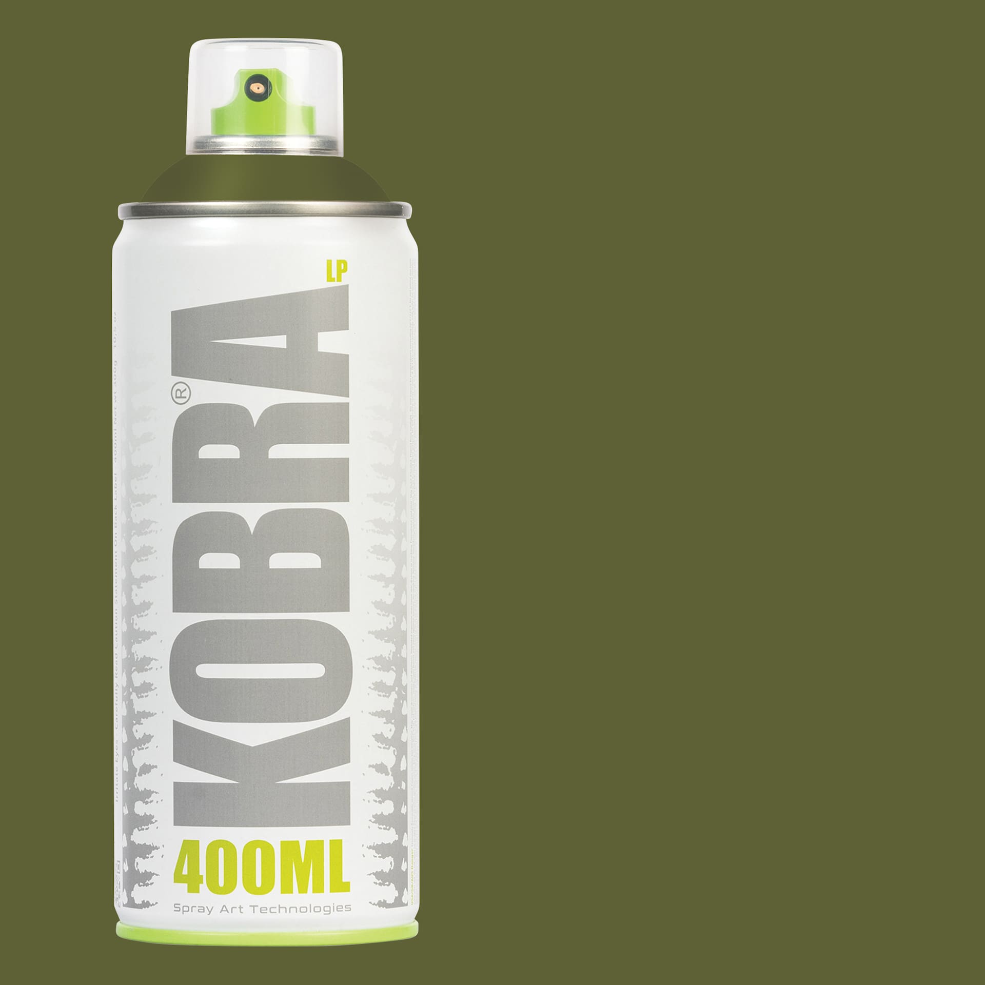Kobra Low Pressure Spray Paint - Base, 400 ml, Can with swatch