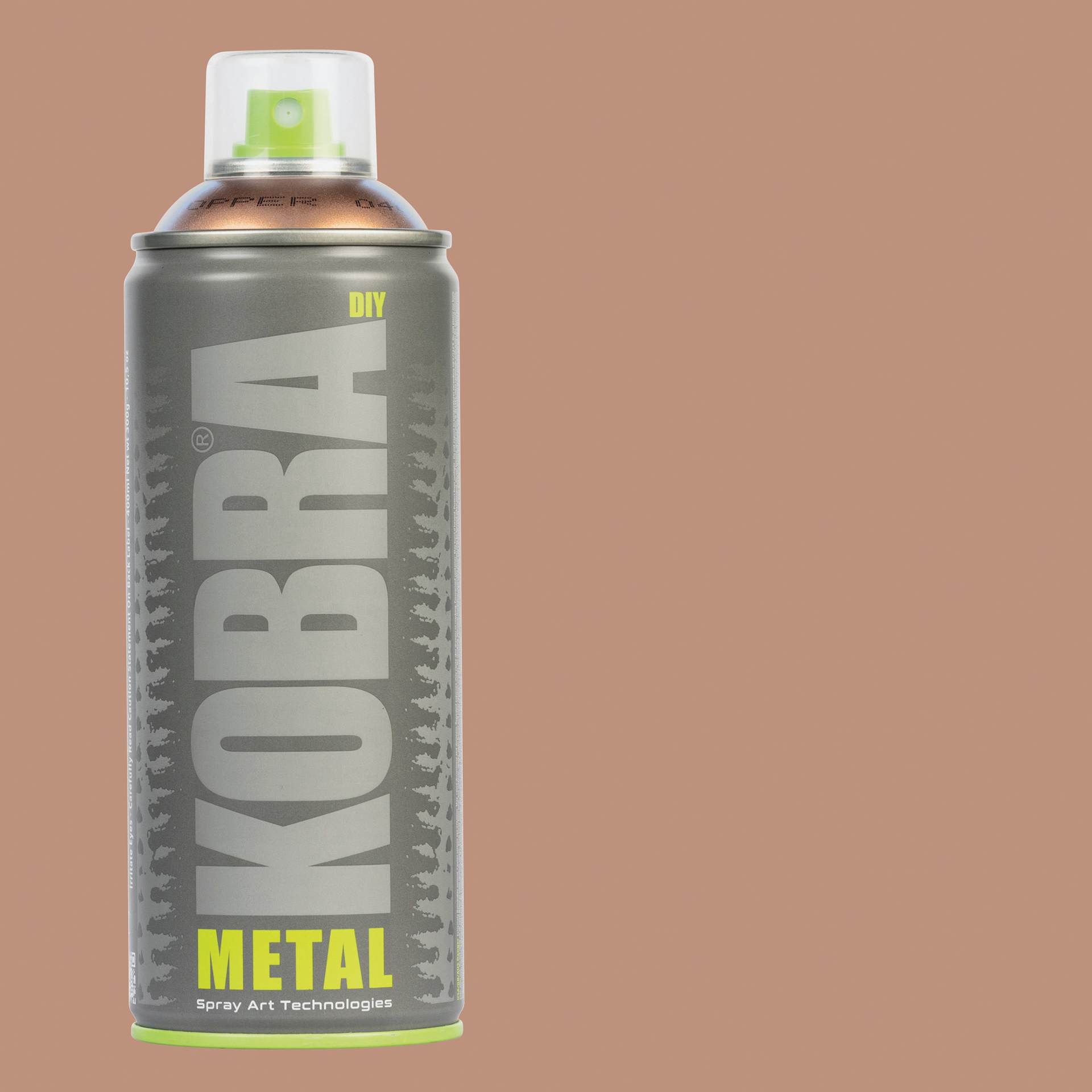 Kobra DIY Spray Paint - Copper, 400 ml, Can with swatch