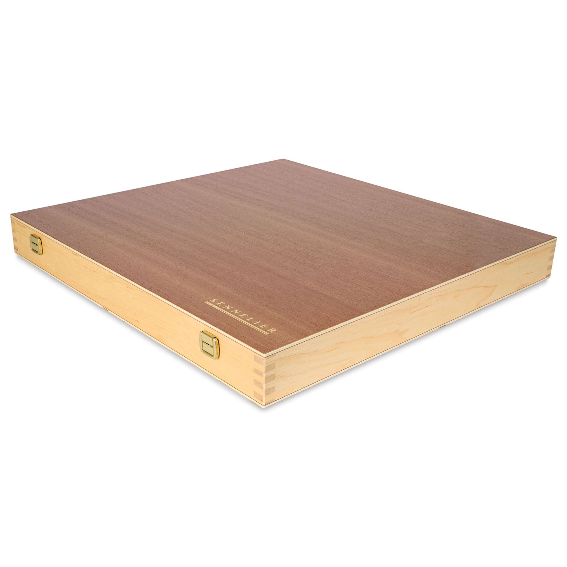 Top of wooden box, closed
