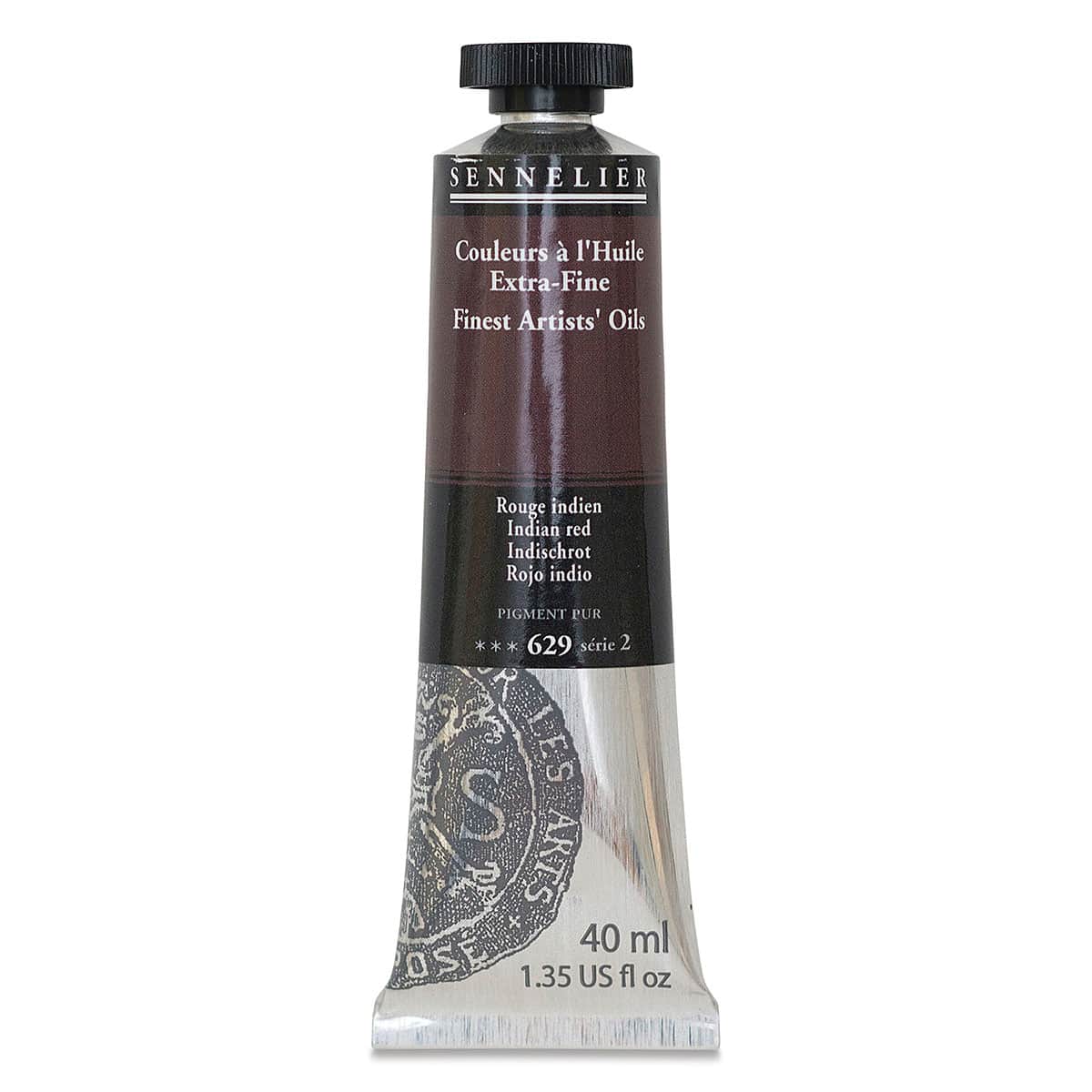Sennelier Artists' Extra Fine Oil Paint - Indian Red, 40 ml tube