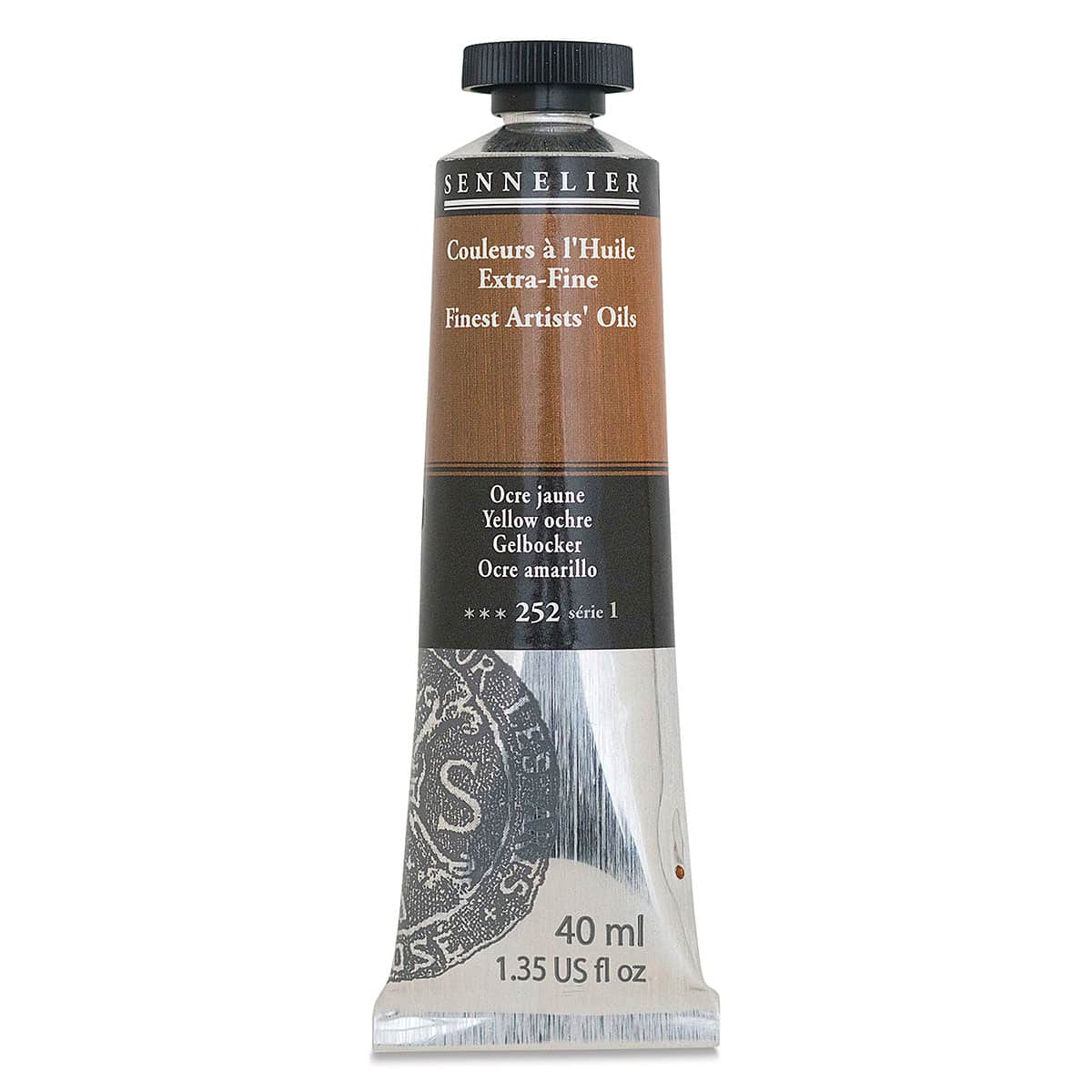 Sennelier Artists' Extra Fine Oil Paint - Yellow Ochre, 40 ml tube